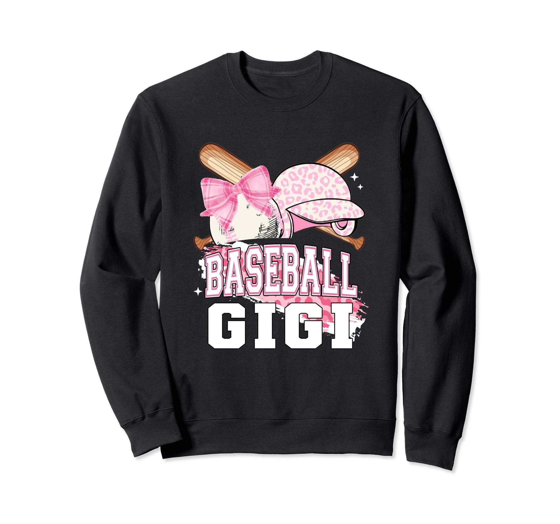 Softball Baseball Gigi Mom Leopard Sweatshirt - Trendy Graphic Men Women - T-Shirt, Sweatshirt, Hoodie