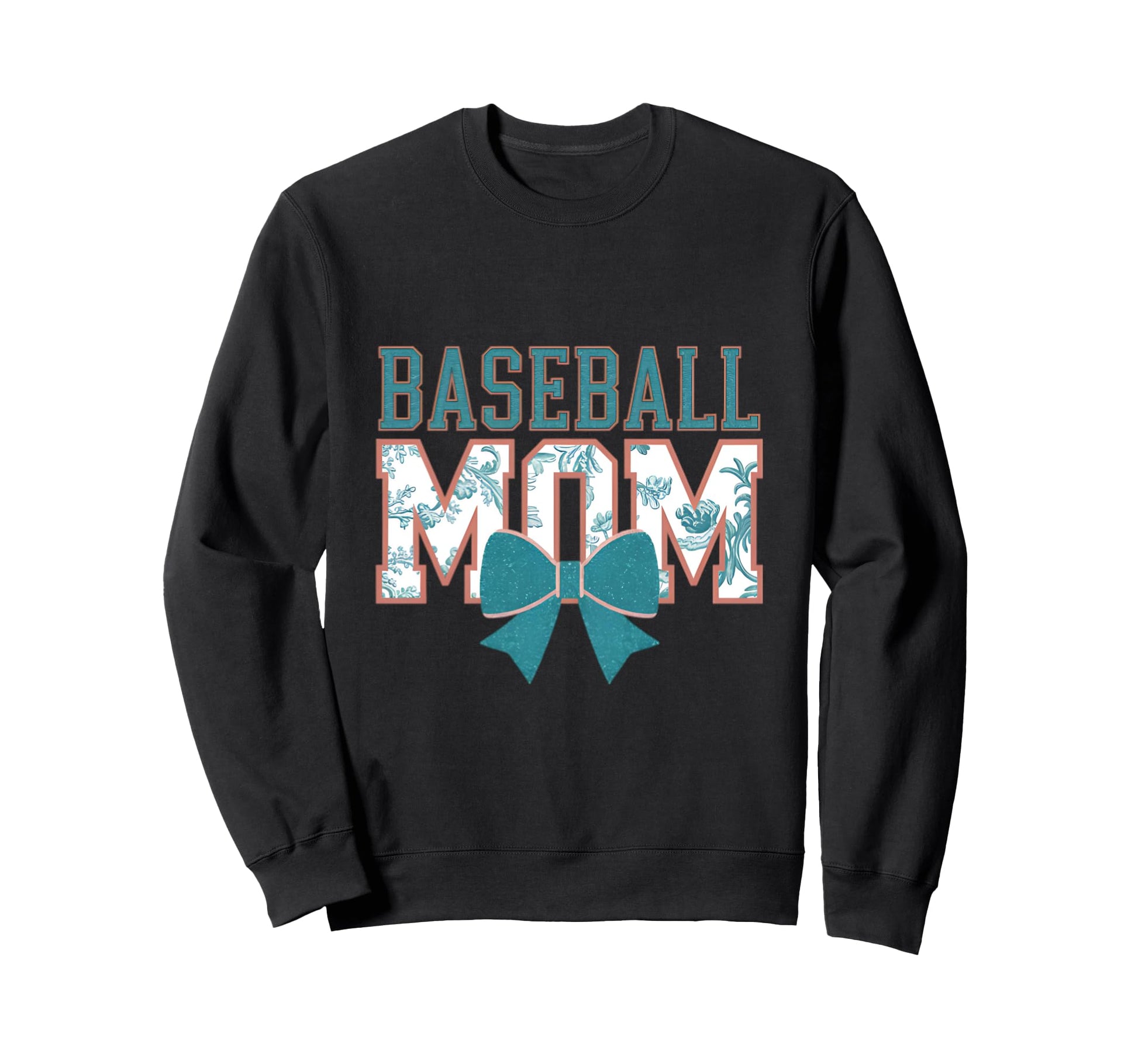 Baseball Mom Coquette Bow Mothers Day Sweatshirt - Trendy Graphic Men Women - T-Shirt, Sweatshirt, Hoodie