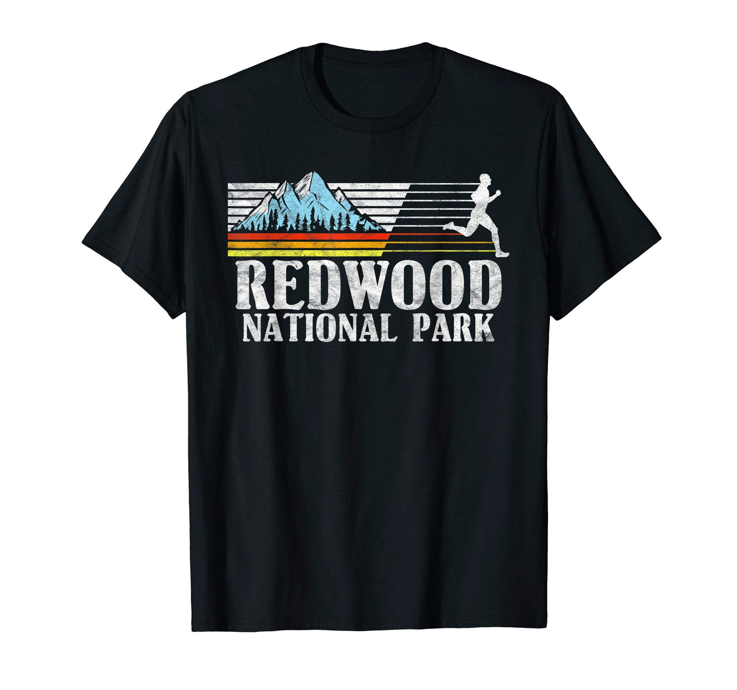Redwood National Park Trail Running T-Shirt - Aesthetic Graphic for Adults - T-Shirt, Sweatshirt, Hoodie