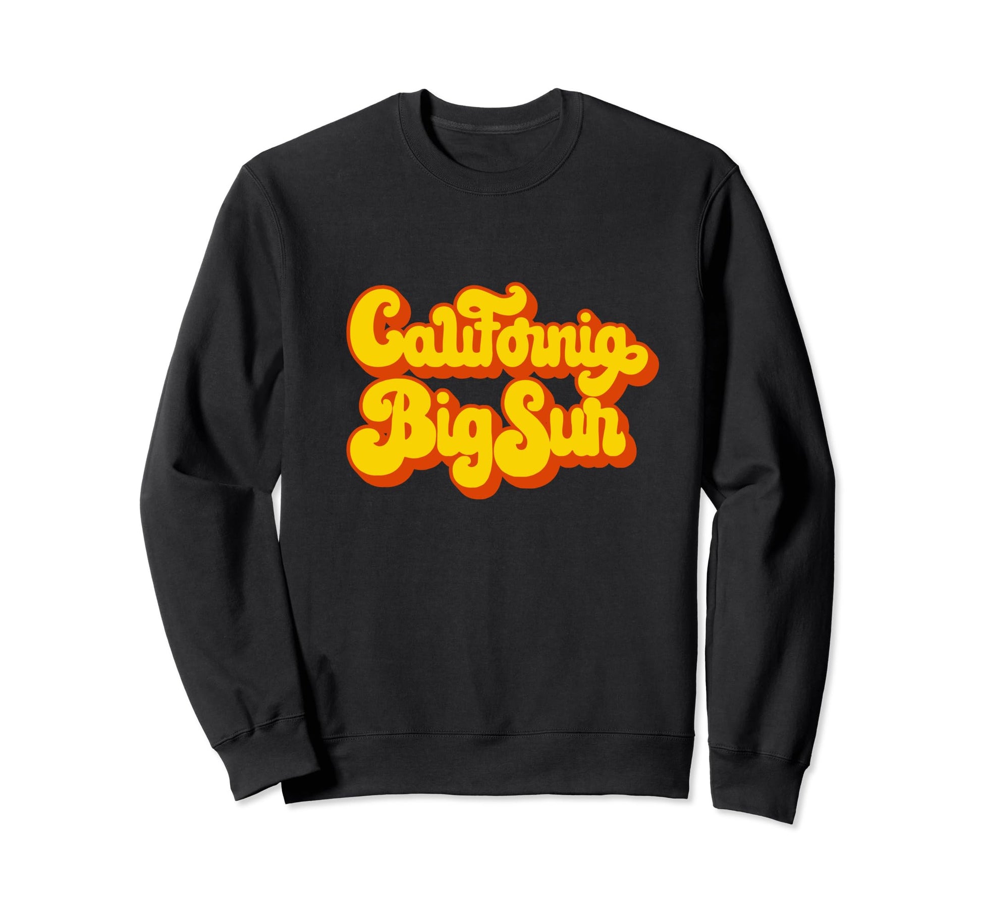 California Big Sur Surfing 70S Sweatshirt - Fun Novelty Design for Adults - T-Shirt, Sweatshirt, Hoodie