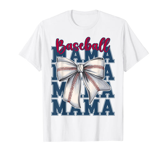 Baseball Coquette Bow Baseball Mama T-Shirt - Trendy Graphic for Adults - T-Shirt, Sweatshirt, Hoodie