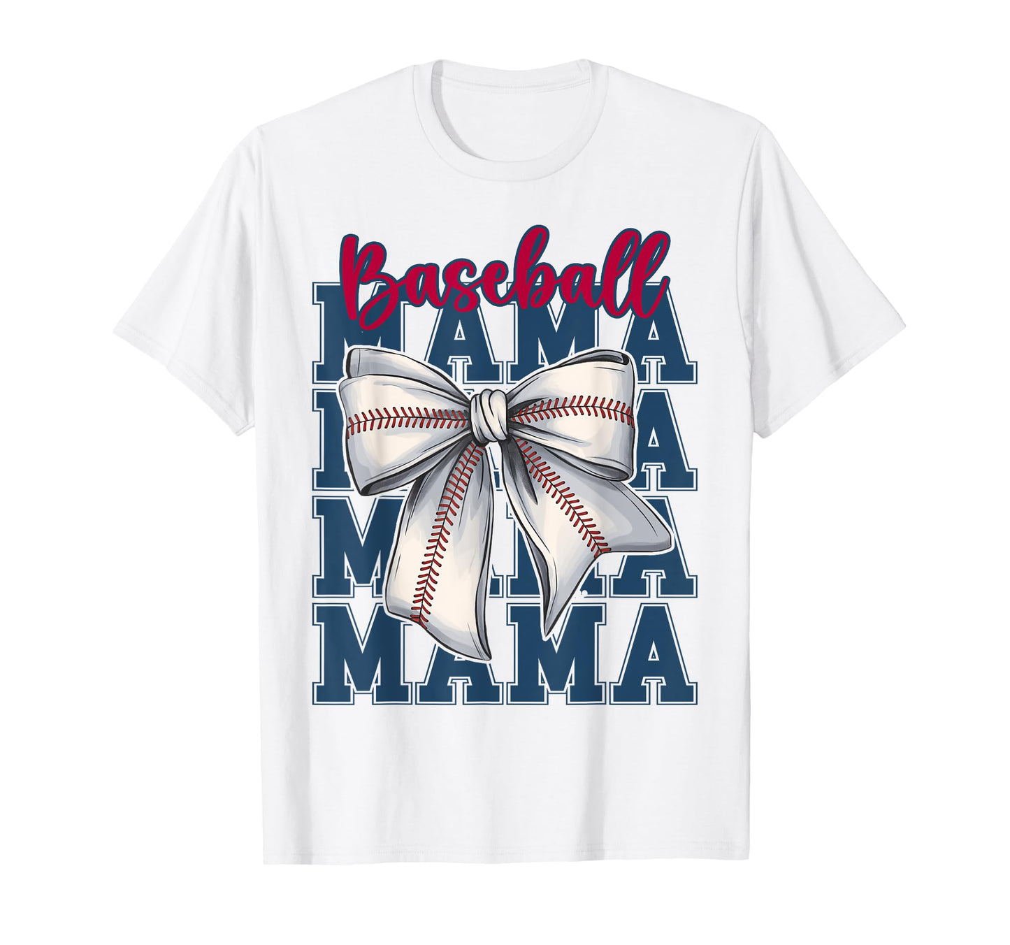 Baseball Mama Coquette Bow Game Day T-Shirt - Streetwear Style Unisex - T-Shirt, Sweatshirt, Hoodie