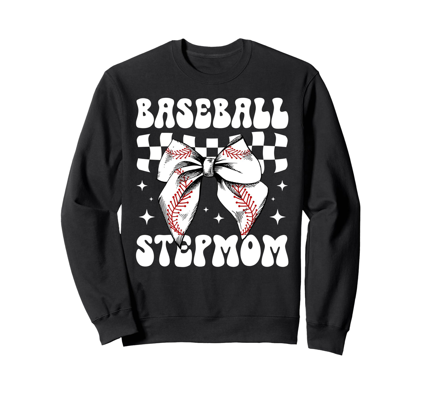 Baseball Stepmom Baseball Player Step Sweatshirt - Graphic Print Men Women - T-Shirt, Sweatshirt, Hoodie