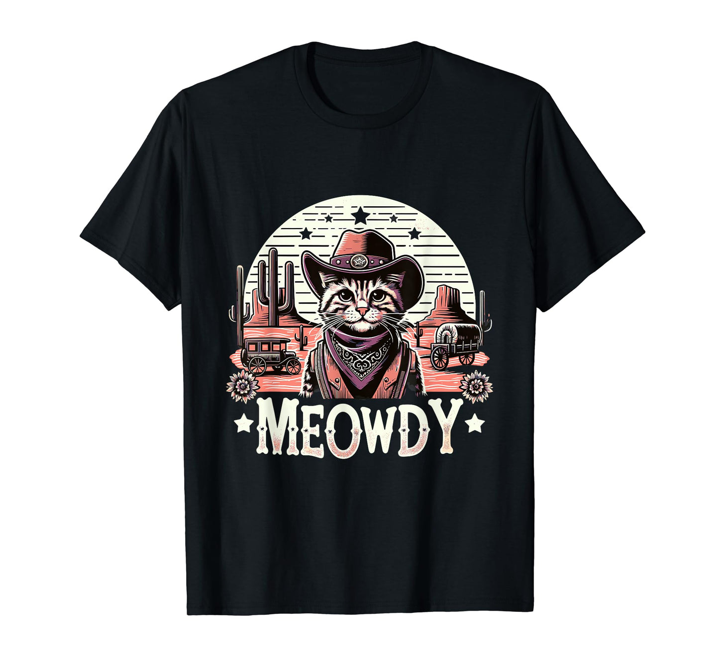 Meowdy Country Cowboy Western Cat T-Shirt - Trendy Graphic Unisex - T-Shirt, Sweatshirt, Hoodie