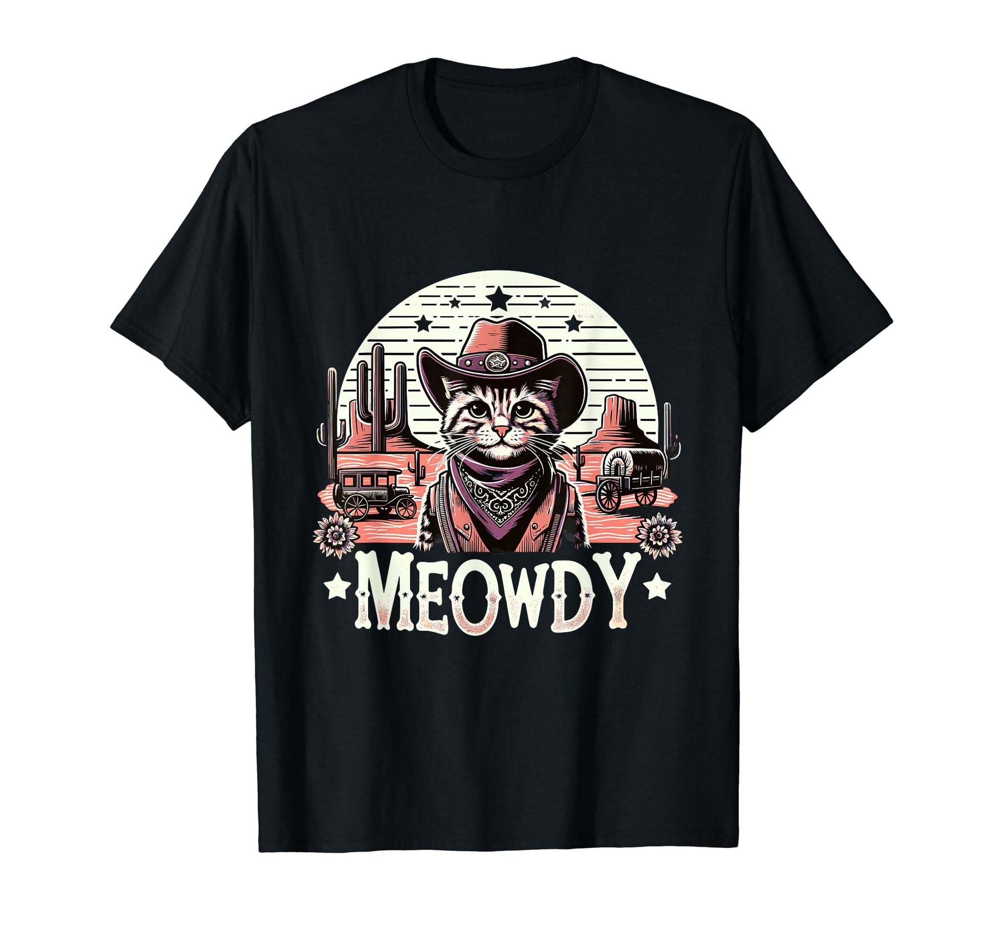 Meowdy Country Cowboy Western Cat T-Shirt - Trendy Graphic Unisex - T-Shirt, Sweatshirt, Hoodie