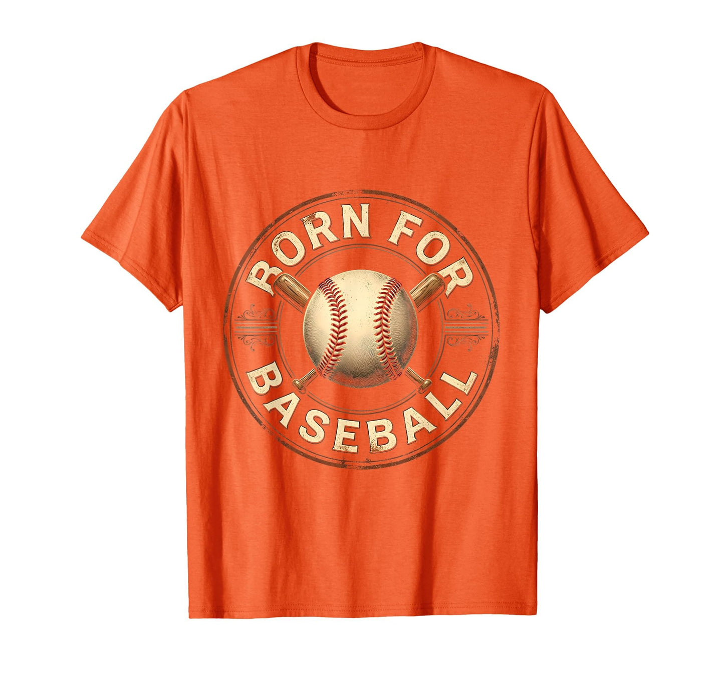 Born Baseball American T-Shirt - Novelty Apparel for Adults - T-Shirt, Sweatshirt, Hoodie