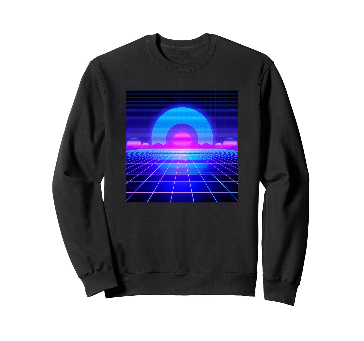 80S 90S Vaporwave Synthwave Sweatshirt - Casual Everyday Wear for Adults - T-Shirt, Sweatshirt, Hoodie