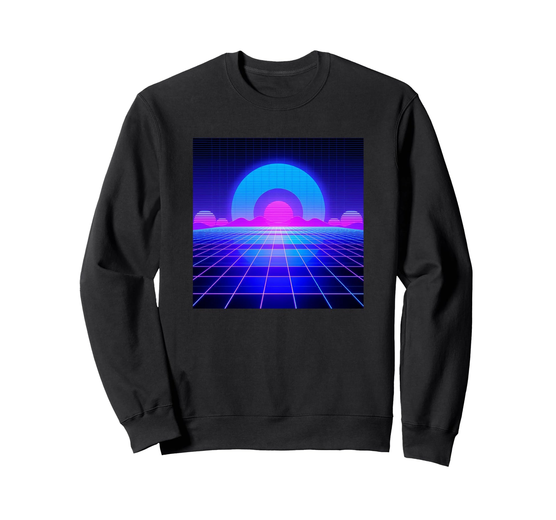 80S 90S Vaporwave Synthwave Sweatshirt - Casual Everyday Wear for Adults - T-Shirt, Sweatshirt, Hoodie
