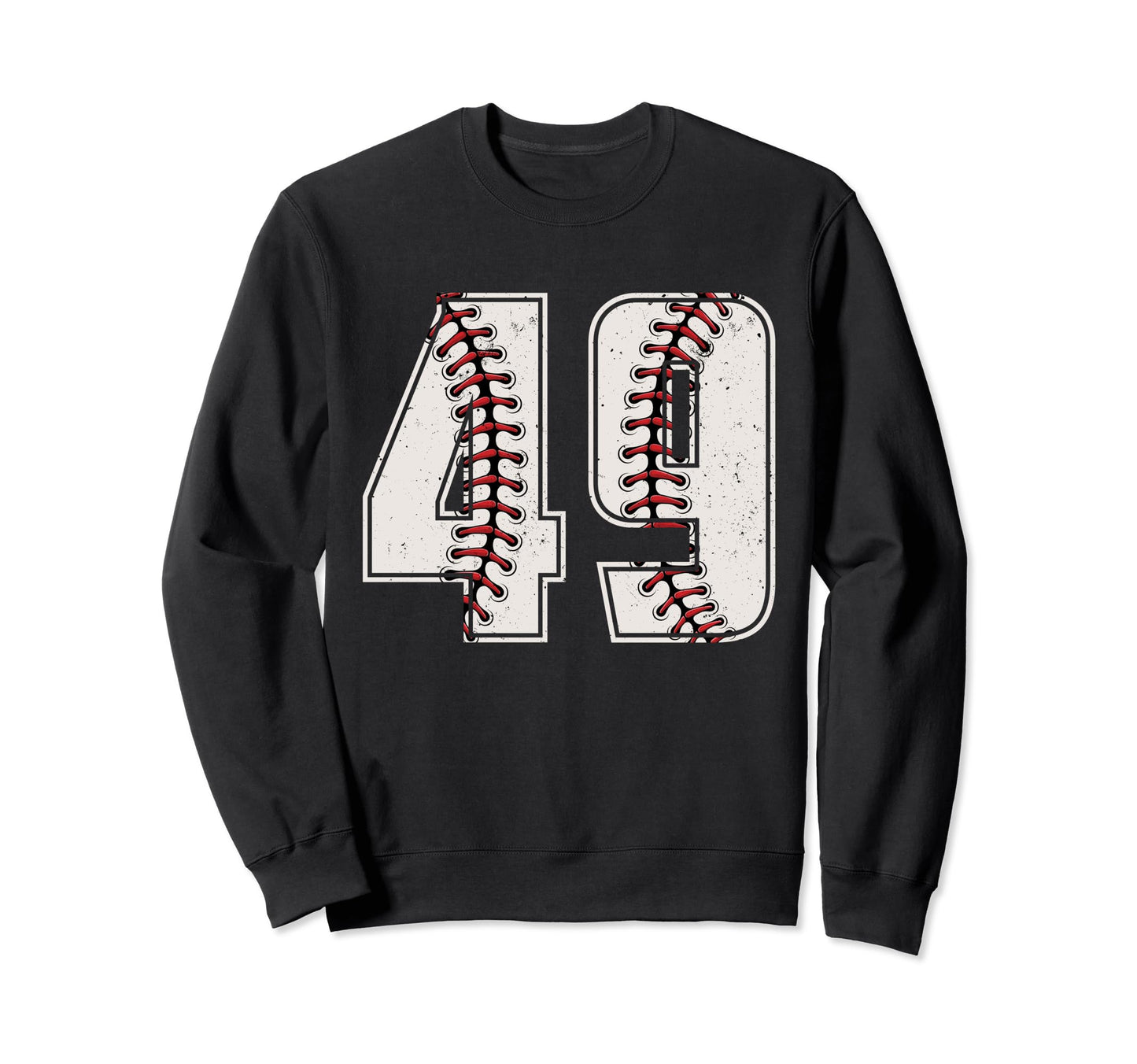 Baseball Player Number 49 Forty Nine Sweatshirt - Minimalist Print Unisex - T-Shirt, Sweatshirt, Hoodie