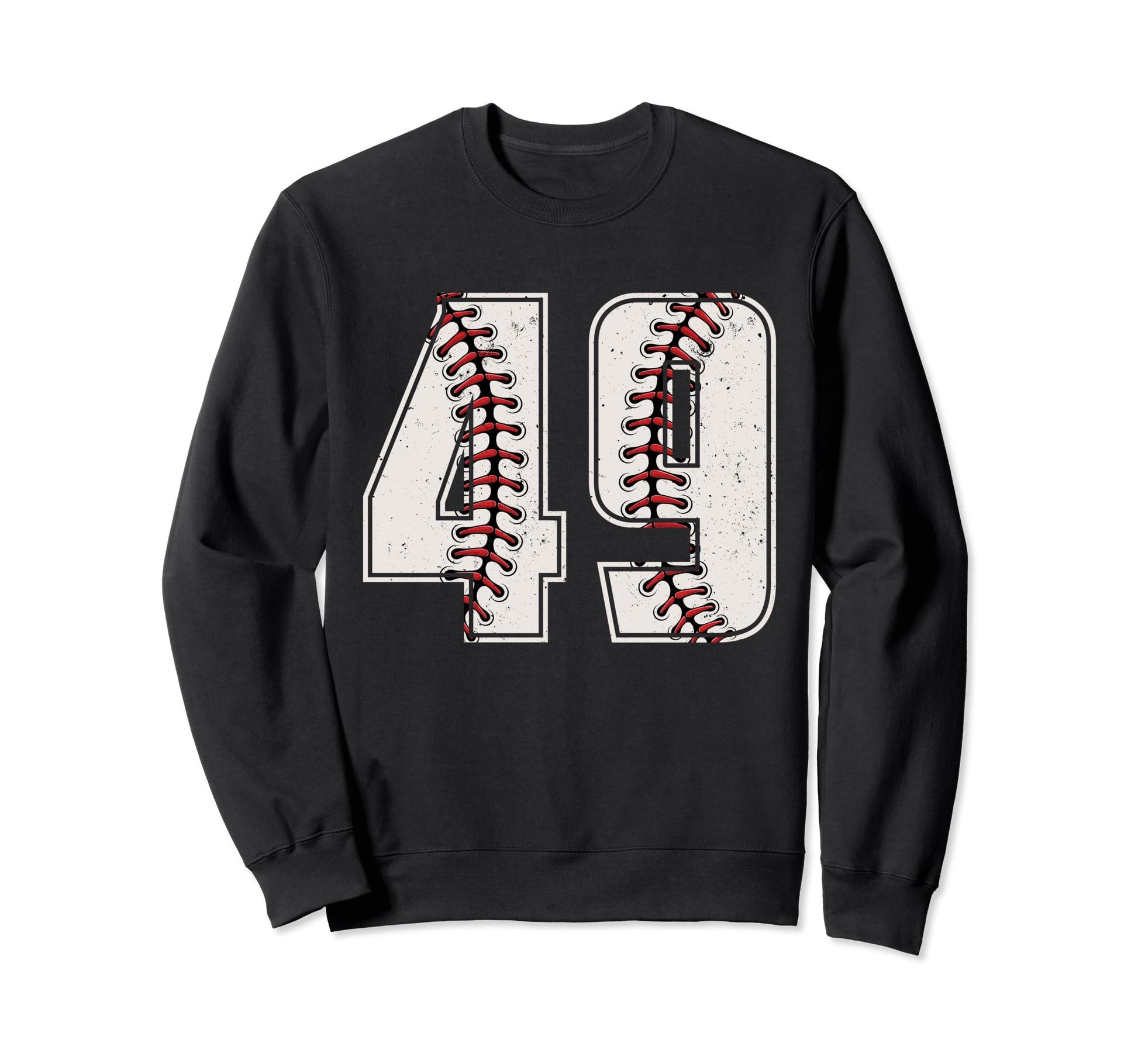 Baseball Player Number 49 Forty Nine Sweatshirt - Minimalist Print Unisex - T-Shirt, Sweatshirt, Hoodie