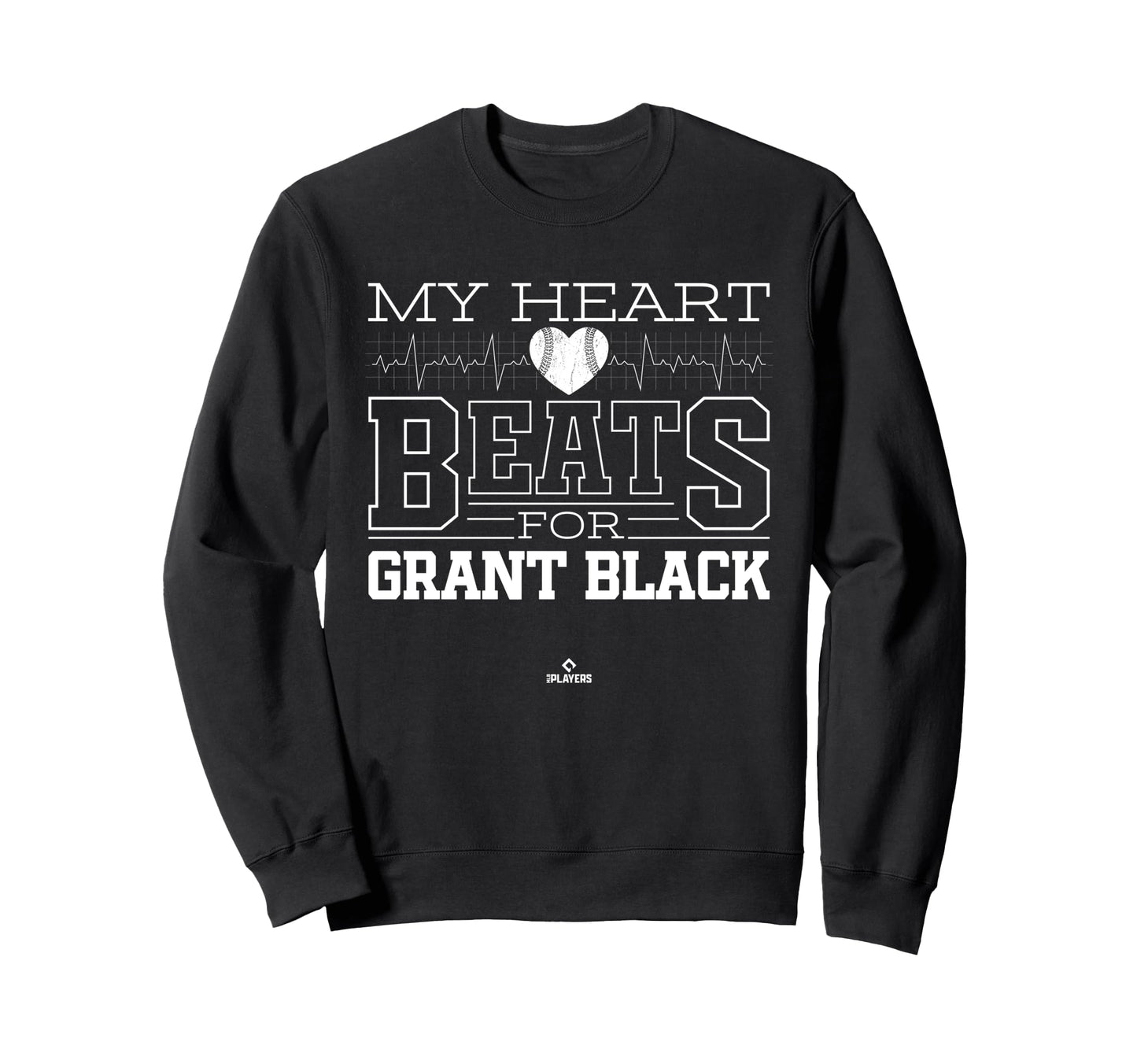 My Heart Beats Grant Black Sweatshirt - Streetwear Style for Adults - T-Shirt, Sweatshirt, Hoodie