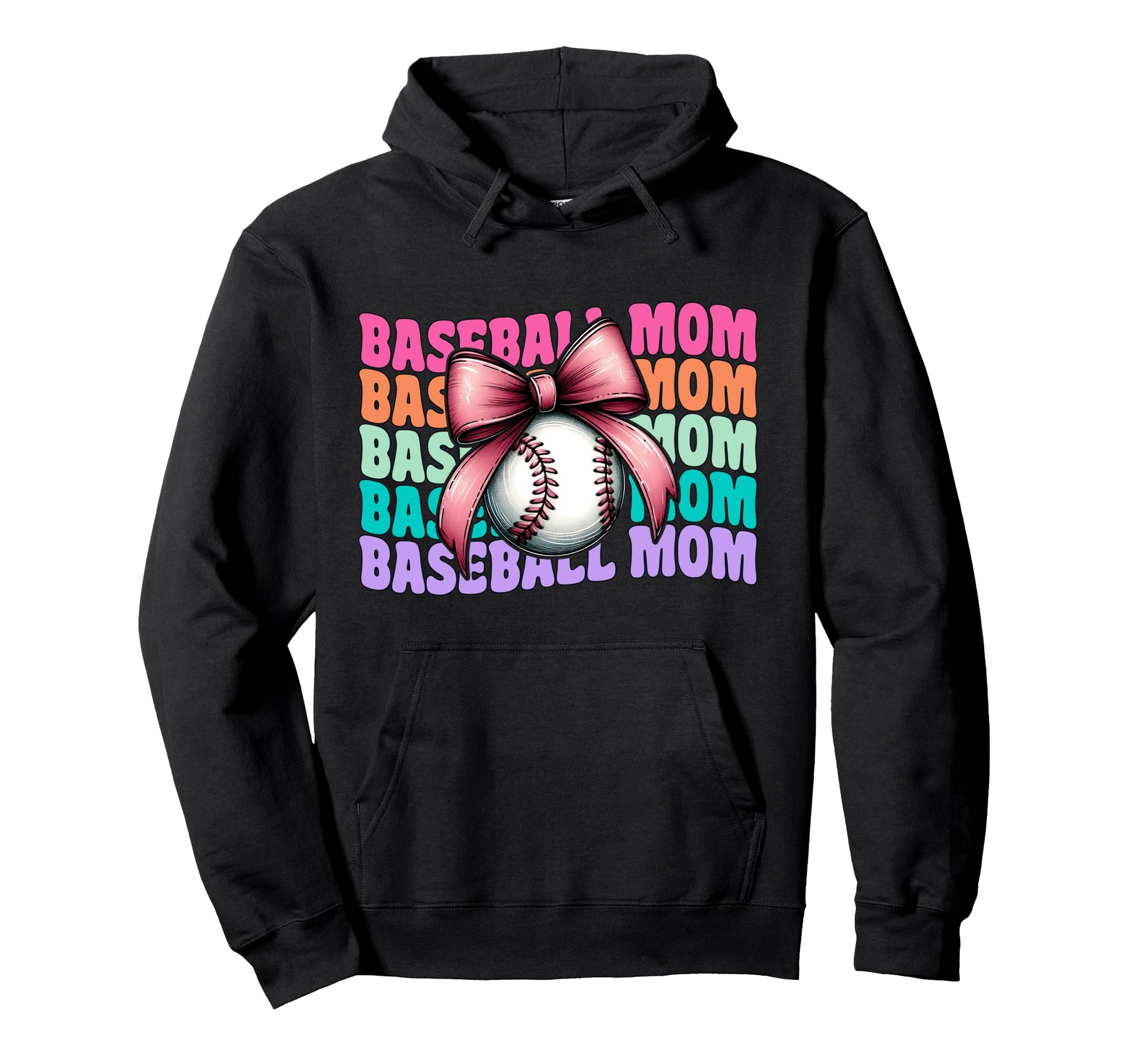 Baseball Mom Baseball Mama Mothers Hoodie - Aesthetic Graphic for Adults - T-Shirt, Sweatshirt, Hoodie