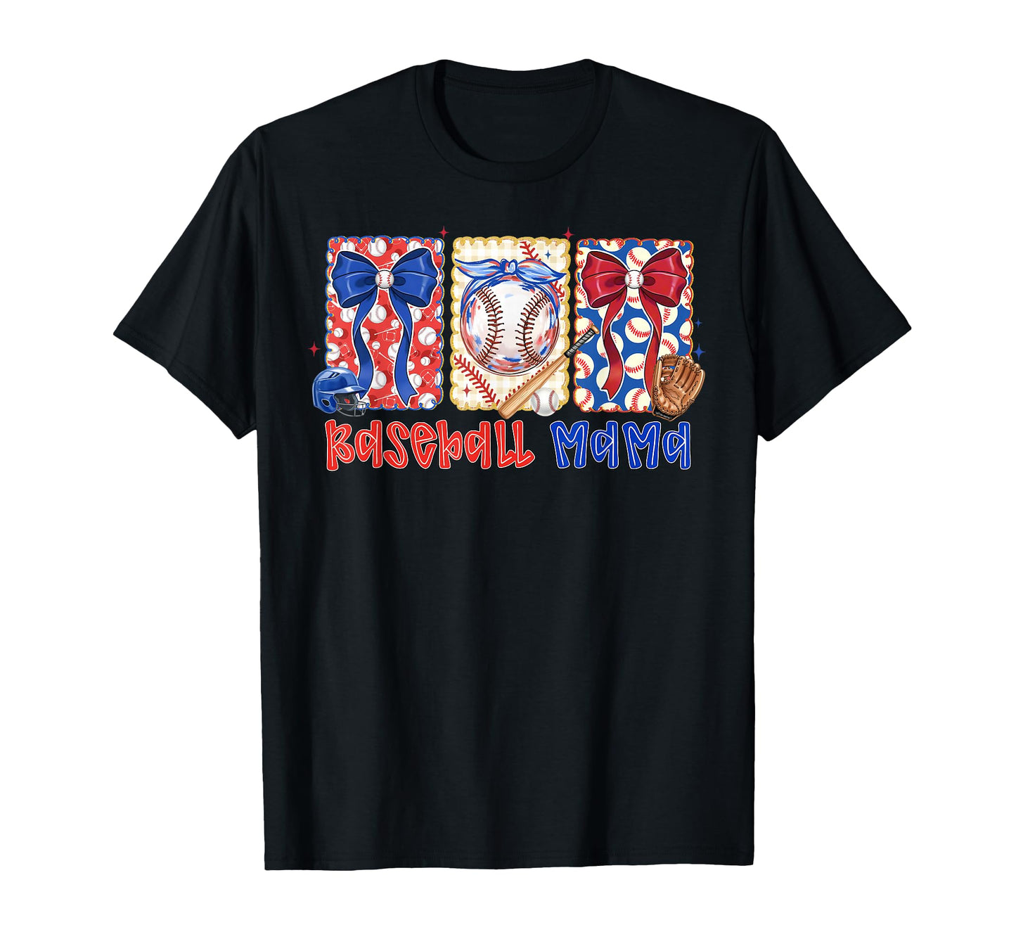 Preppy Baseball Mama Coquette Bow Game T-Shirt - Aesthetic Graphic Unisex - T-Shirt, Sweatshirt, Hoodie