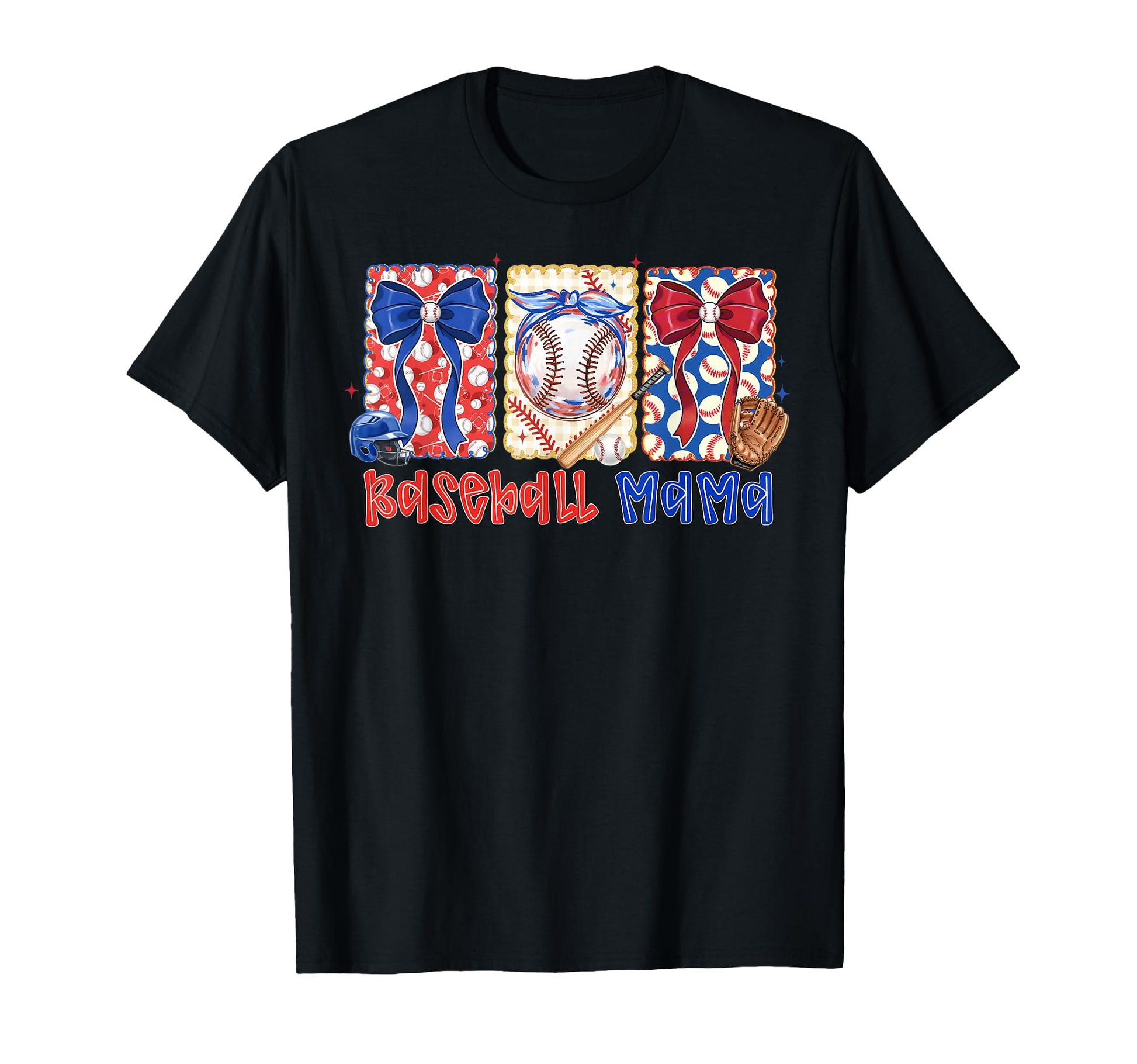 Preppy Baseball Mama Coquette Bow Game T-Shirt - Aesthetic Graphic Unisex - T-Shirt, Sweatshirt, Hoodie