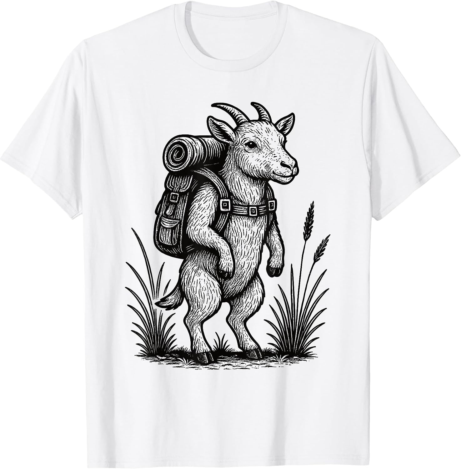 Goat Hiker Trekking Hike Merch. - Adult & Kids T-Shirts, Sweatshirts & Hoodies apparel design preview 1