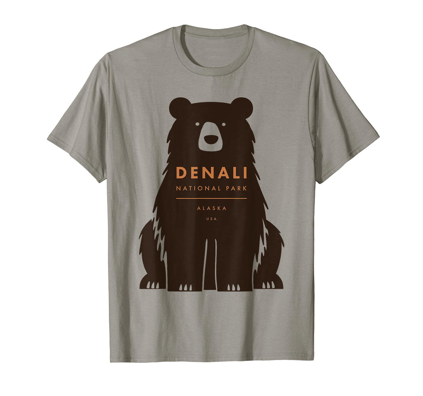 Denali National Park Alaska Bear T-Shirt - Unique Graphic for Adults - T-Shirt, Sweatshirt, Hoodie