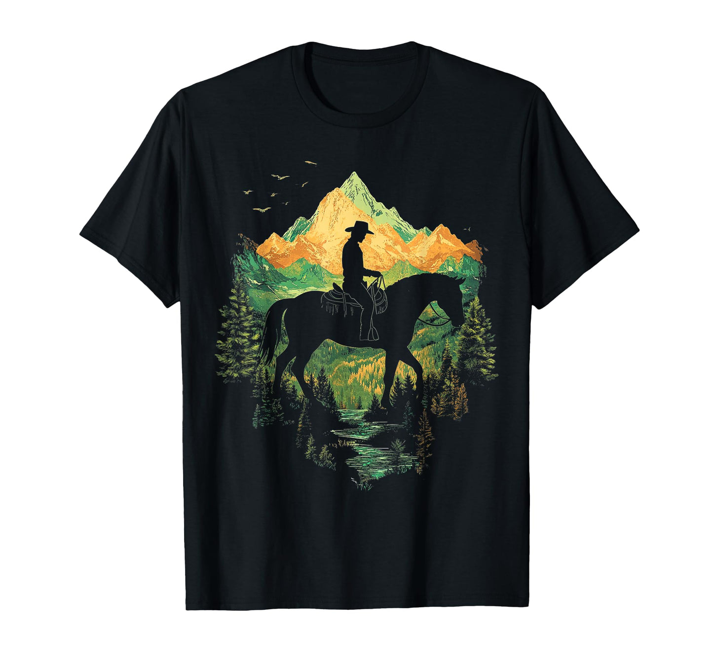 Cowboy Nature T-Shirt - Unique Graphic Unisex - T-Shirt, Sweatshirt, Hoodie