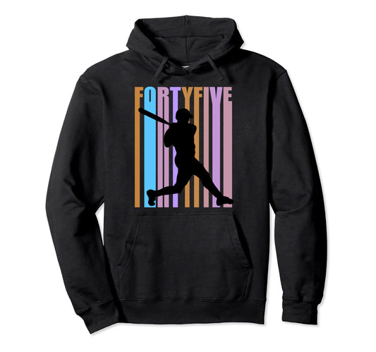45Th Birthday Mens Baseball Hoodie - Casual Everyday Wear for Adults - T-Shirt, Sweatshirt, Hoodie