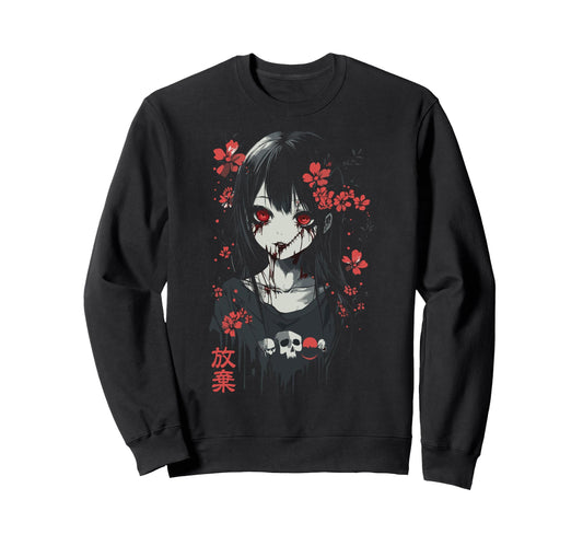 Anime Horror Aesthetic Soft Grunge Sweatshirt - Novelty Apparel Unisex - T-Shirt, Sweatshirt, Hoodie