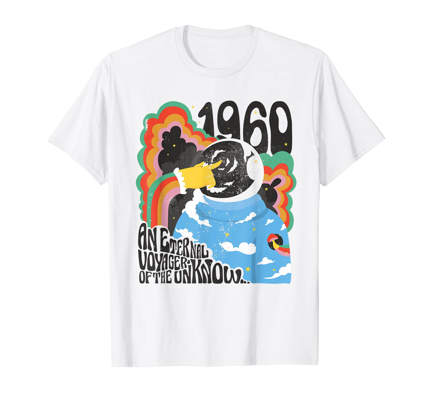 Hippie Astronaut Groovy 60S Psychedelic T-Shirt - Aesthetic Graphic Unisex - T-Shirt, Sweatshirt, Hoodie