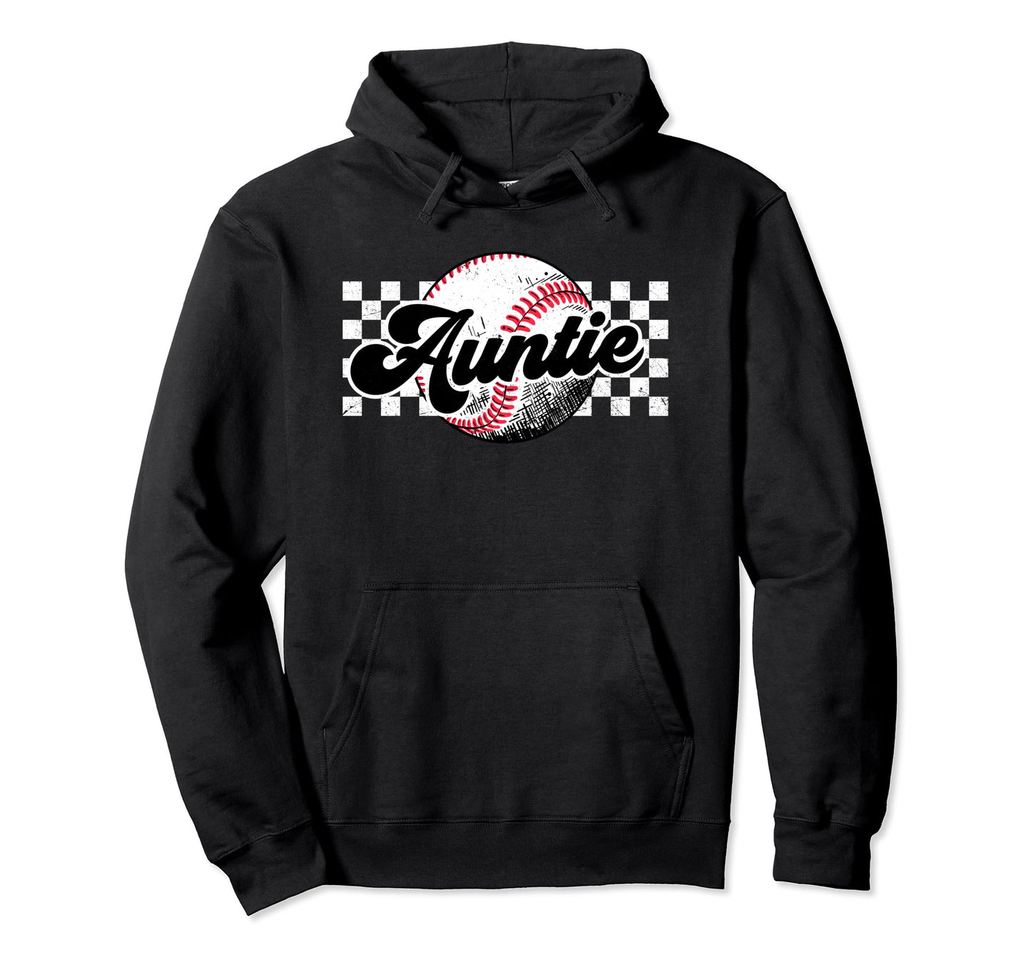 Baseball Auntie T Ball Auntie Hoodie - Custom Art Print for Adults - T-Shirt, Sweatshirt, Hoodie