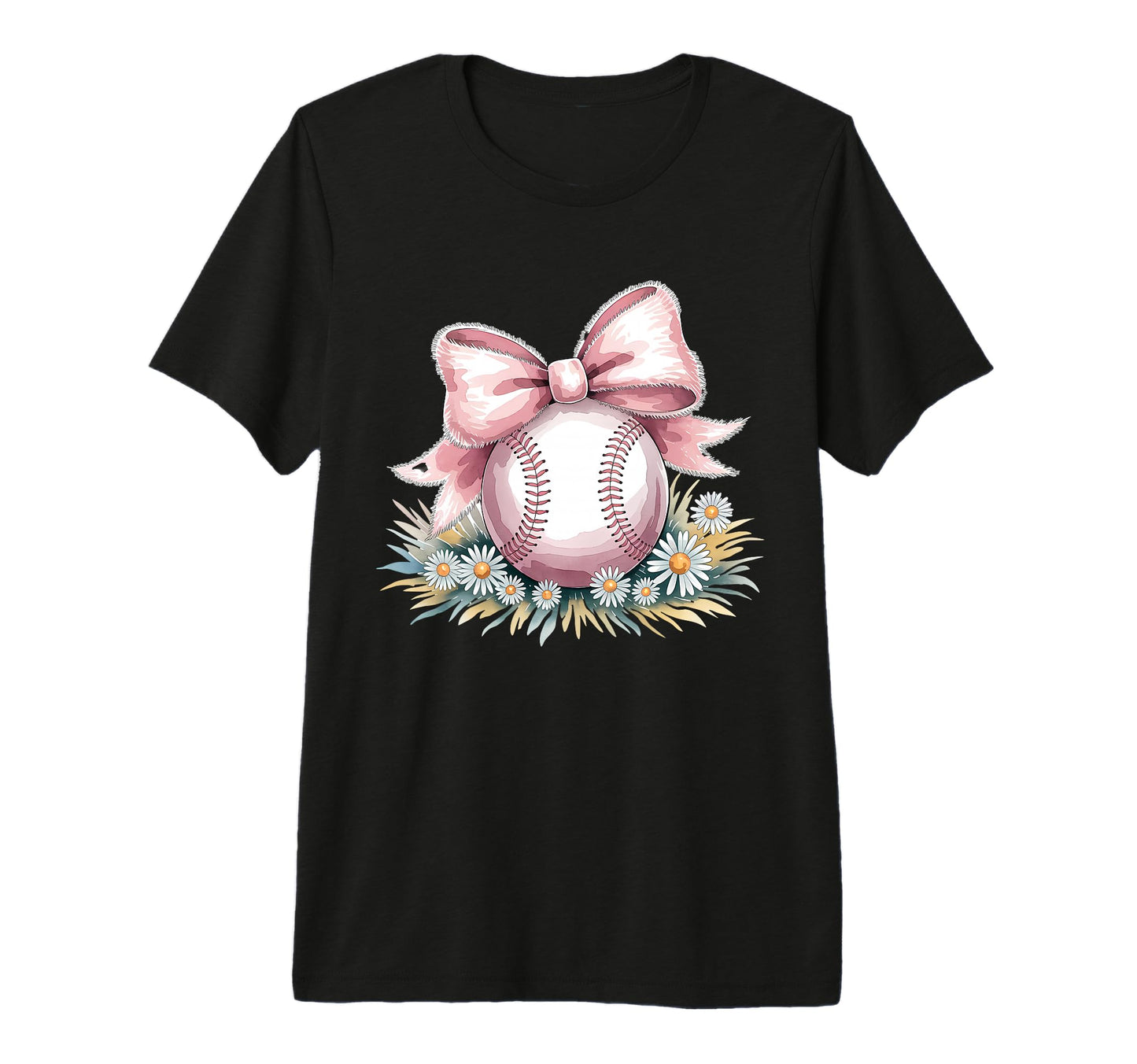 Baseball Coquette Bow Baseball Player Tri T-Shirt - Novelty Apparel Unisex - T-Shirt, Sweatshirt, Hoodie
