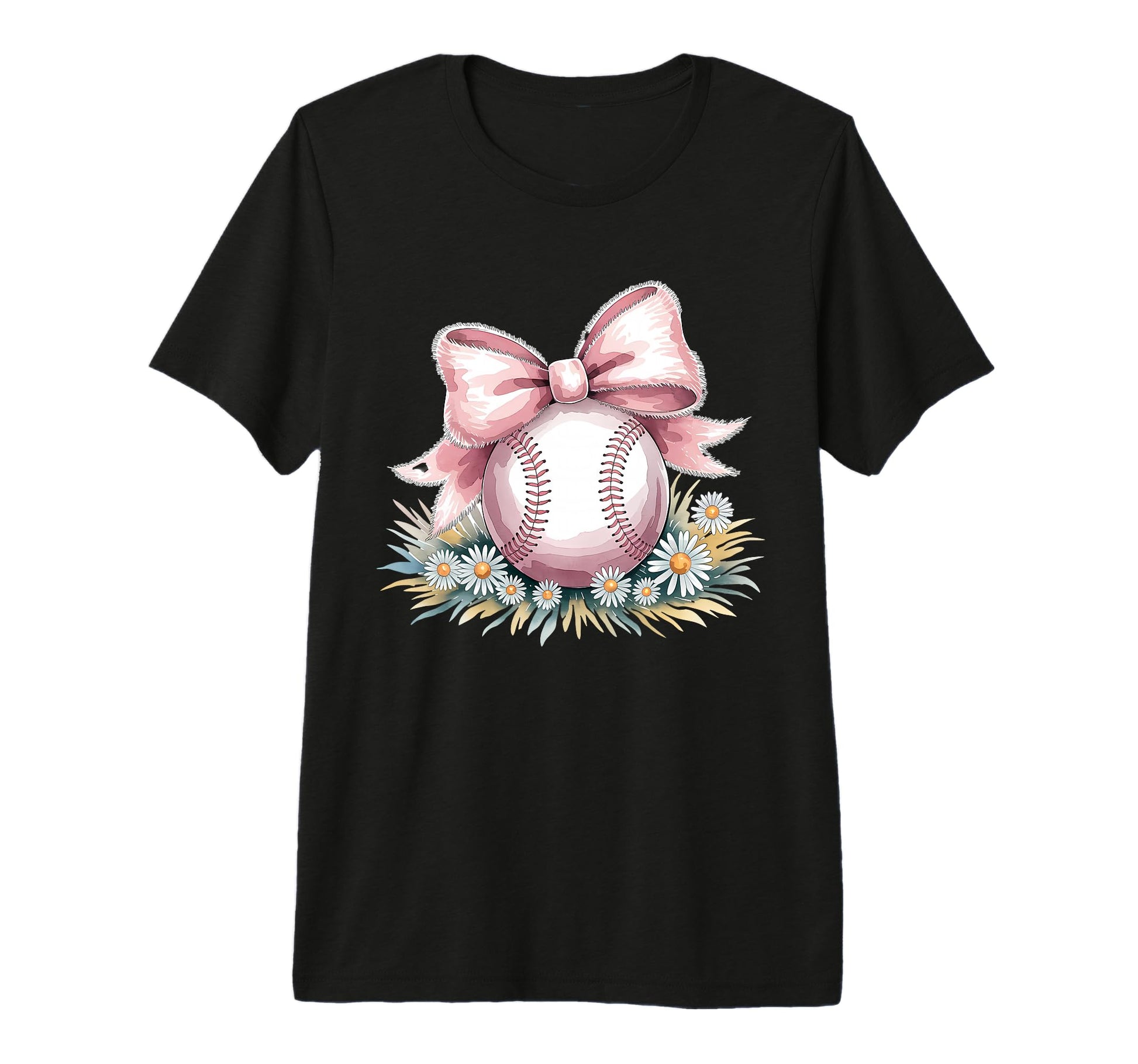 Baseball Coquette Bow Baseball Player Tri T-Shirt - Novelty Apparel Unisex - T-Shirt, Sweatshirt, Hoodie