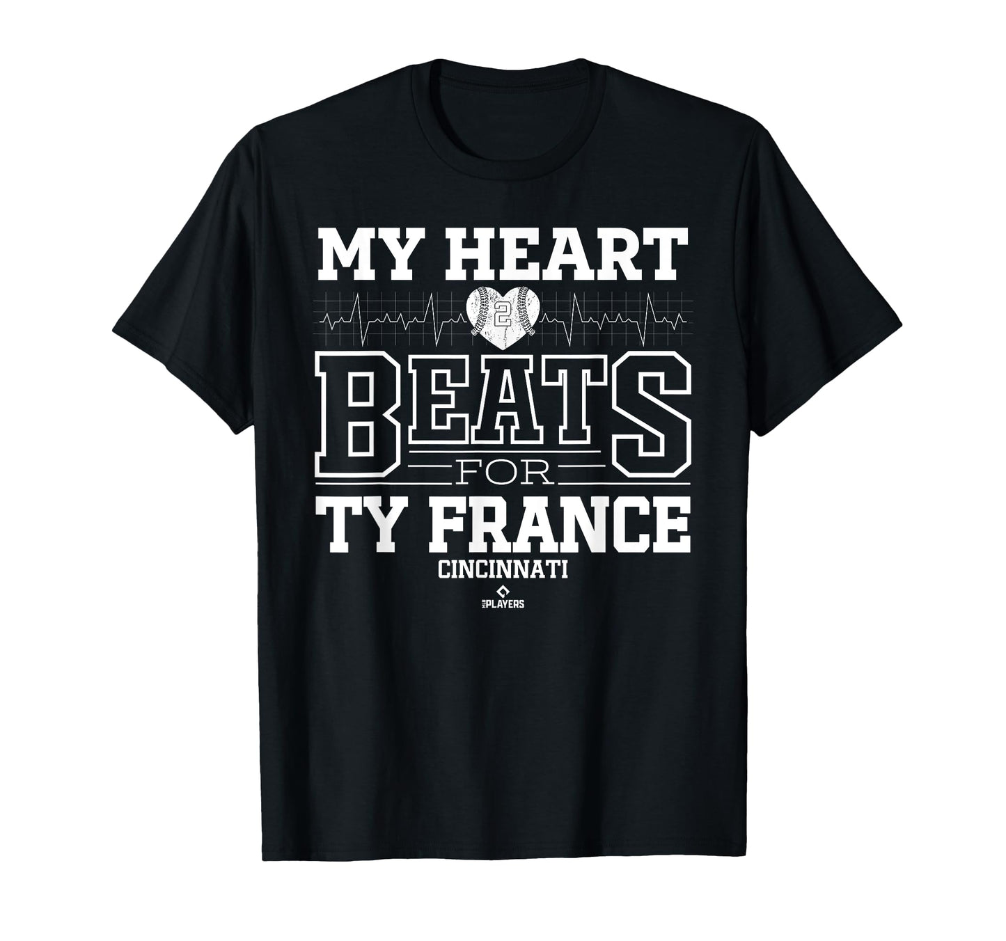 My Heart Beats Ty France Cincinnati T-Shirt - Aesthetic Graphic Men Women - T-Shirt, Sweatshirt, Hoodie