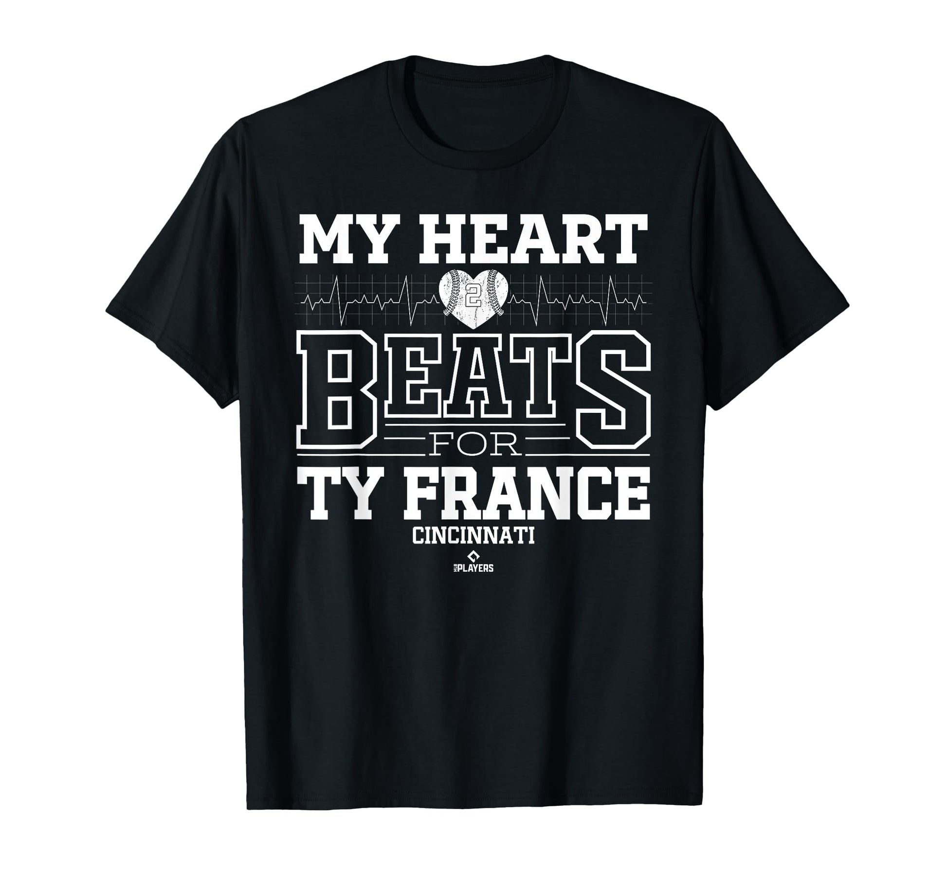 My Heart Beats Ty France Cincinnati T-Shirt - Aesthetic Graphic Men Women - T-Shirt, Sweatshirt, Hoodie
