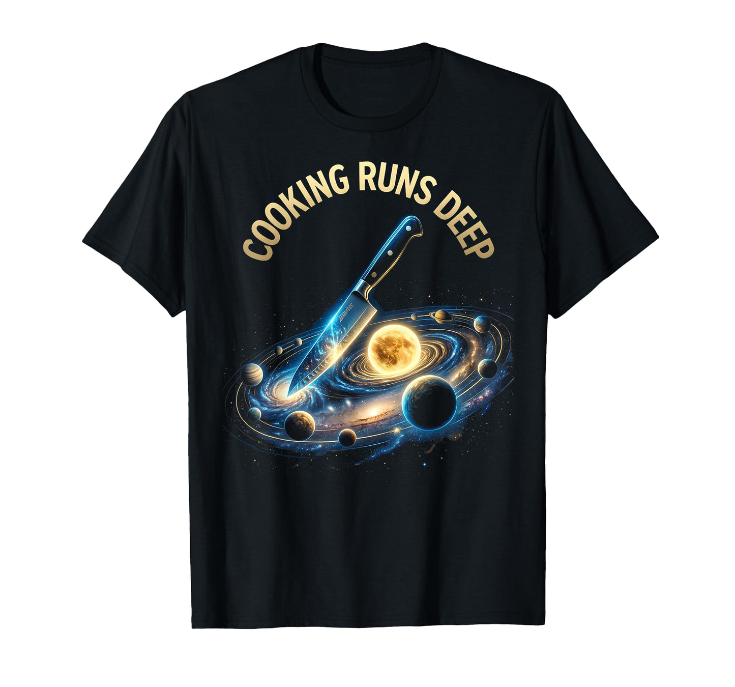 Cooking Runs Deep Chef T-Shirt - Minimalist Print Unisex - T-Shirt, Sweatshirt, Hoodie
