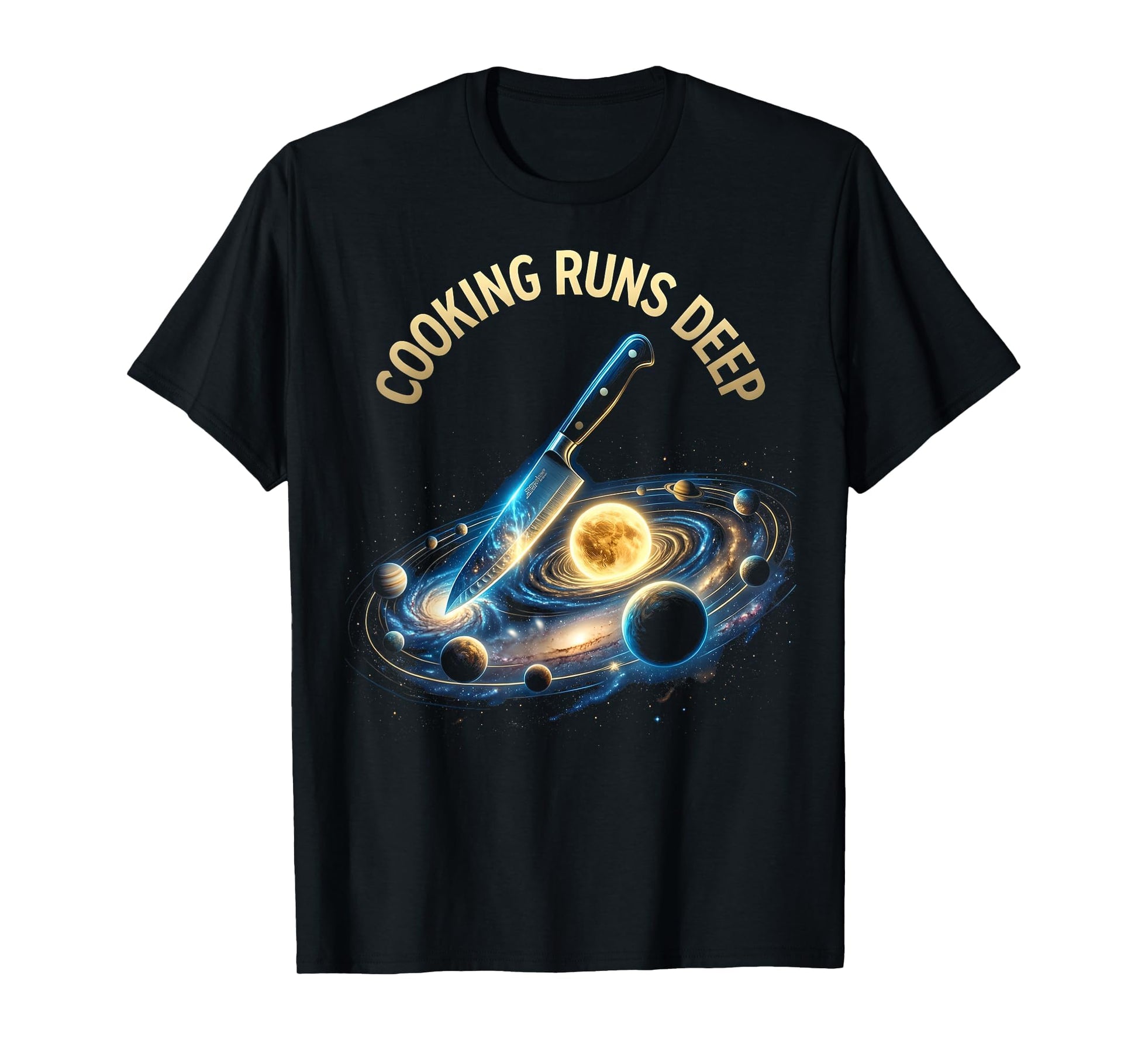 Cooking Runs Deep Chef T-Shirt - Minimalist Print Unisex - T-Shirt, Sweatshirt, Hoodie