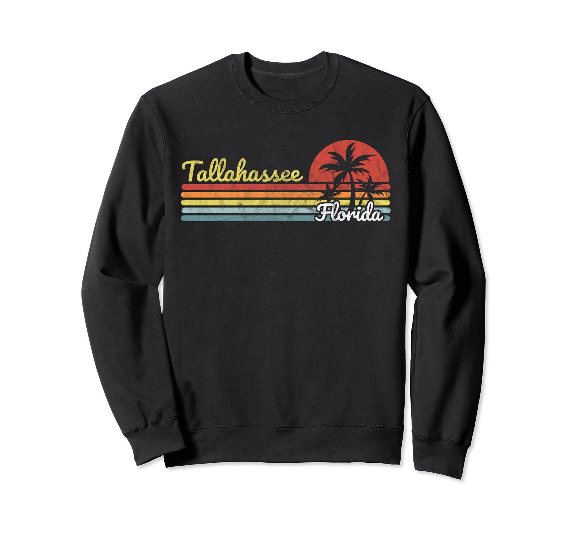 Tallahassee Fl Florida Stripes Sweatshirt - Custom Art Print for Adults - T-Shirt, Sweatshirt, Hoodie