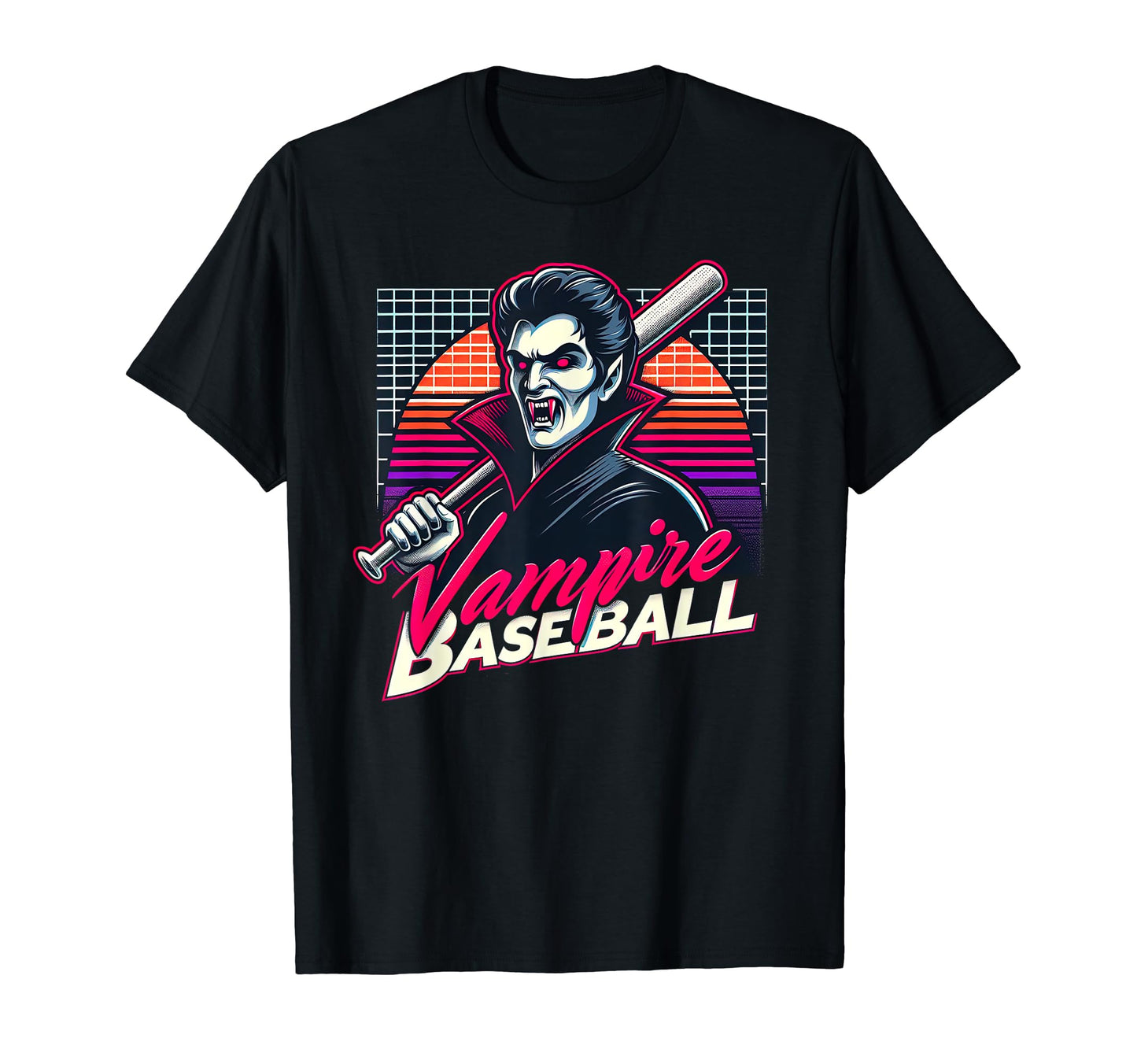Vampire Baseball All Stars Moonlit T-Shirt - Custom Art Print Unisex - T-Shirt, Sweatshirt, Hoodie