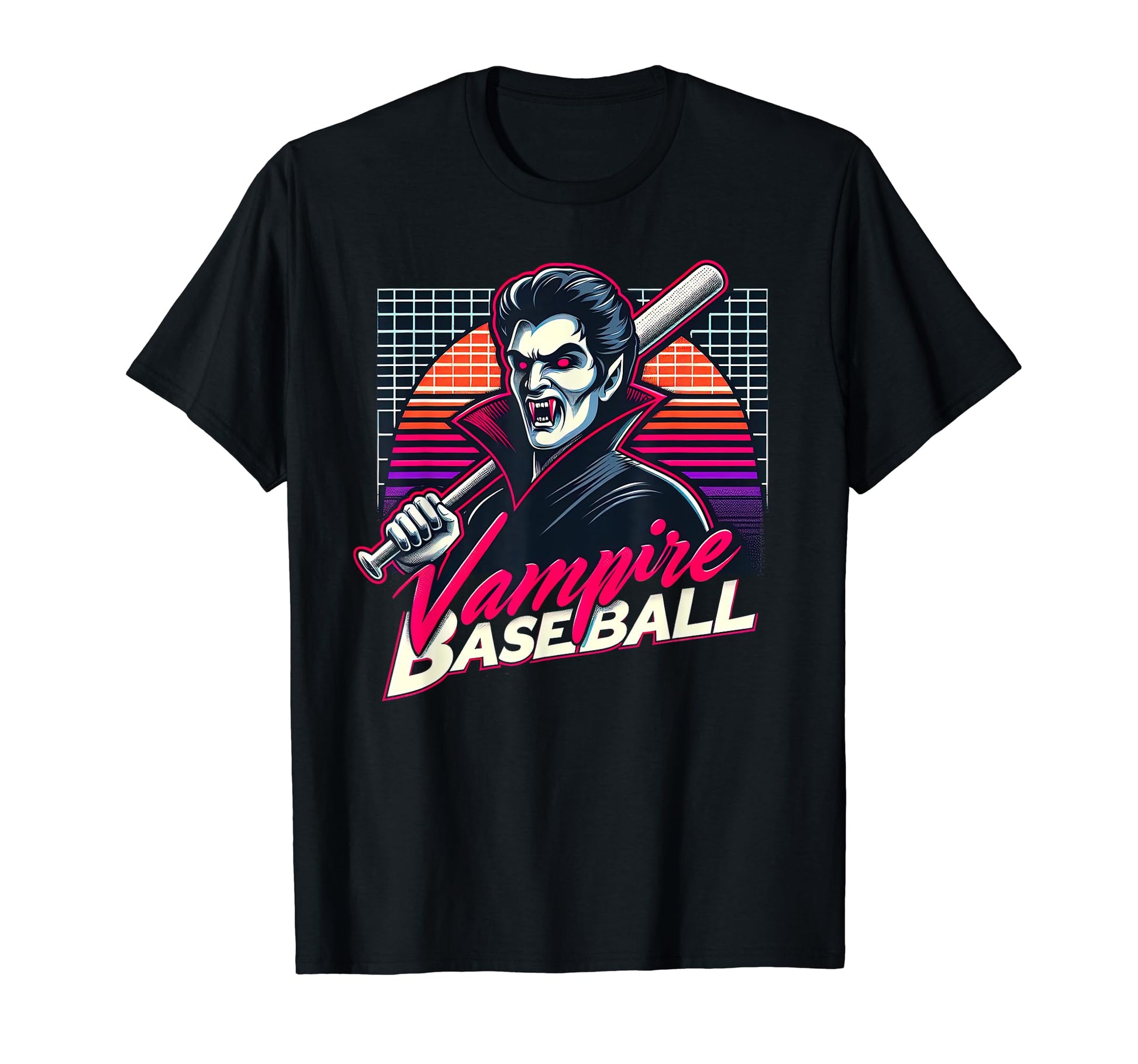 Vampire Baseball All Stars Moonlit T-Shirt - Custom Art Print Unisex - T-Shirt, Sweatshirt, Hoodie
