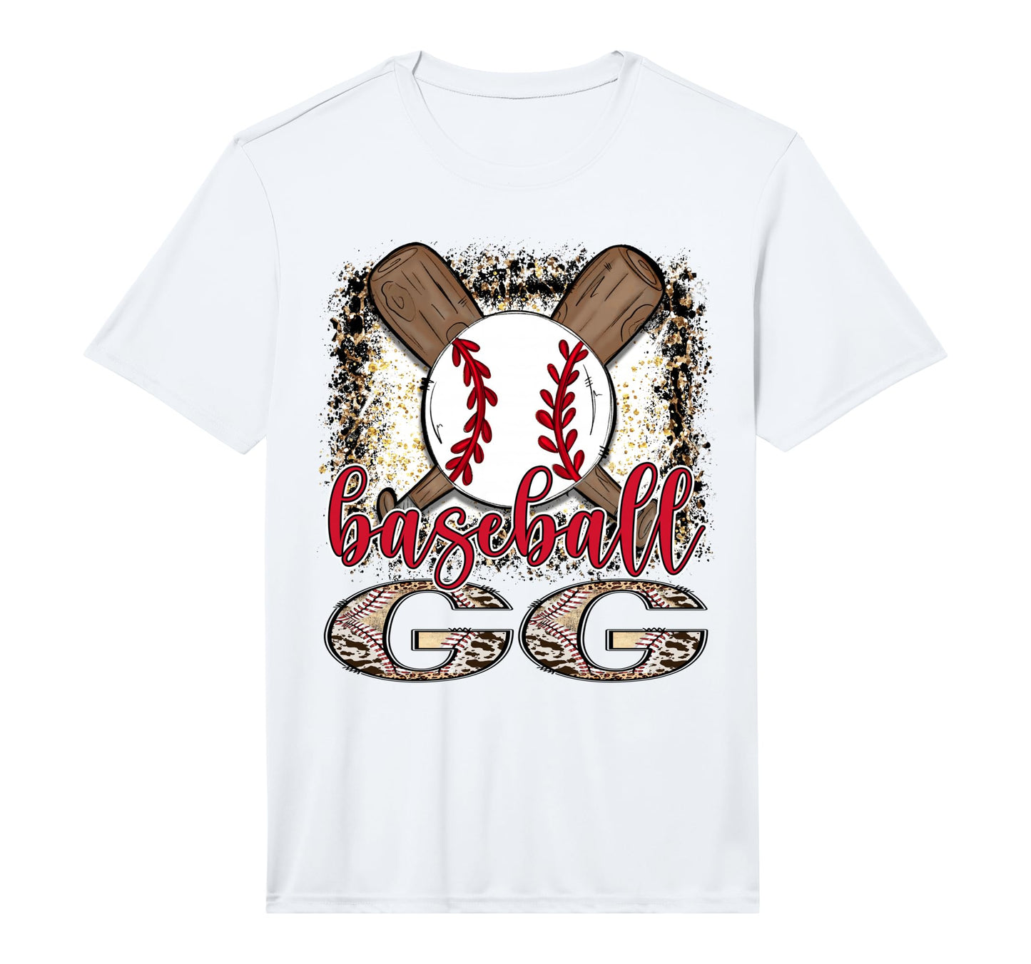 Baseball Gg Leopard Proud Ball Gg Game Day T-Shirt - Unique Graphic Unisex - T-Shirt, Sweatshirt, Hoodie