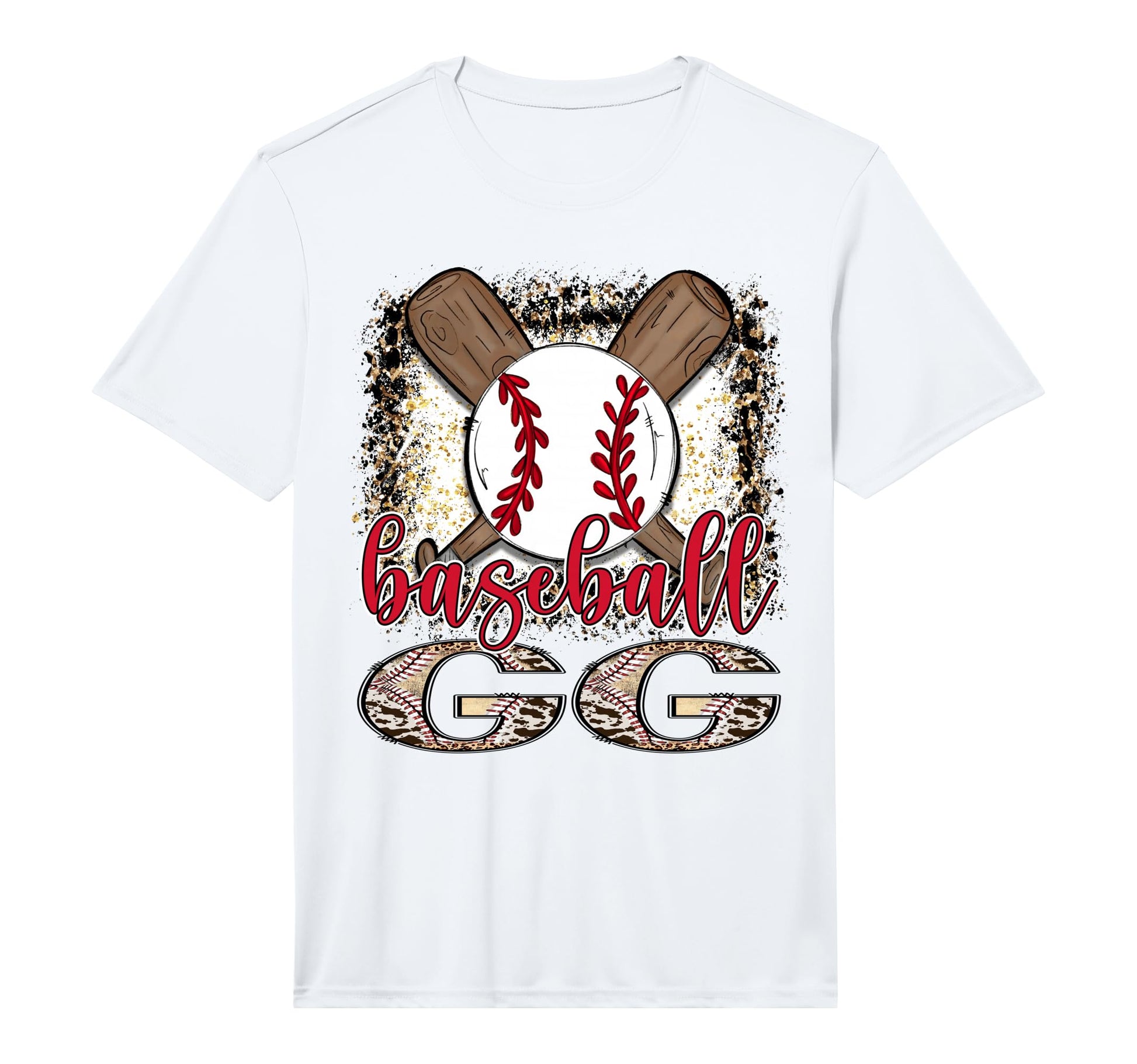 Baseball Gg Leopard Proud Ball Gg Game Day T-Shirt - Unique Graphic Unisex - T-Shirt, Sweatshirt, Hoodie
