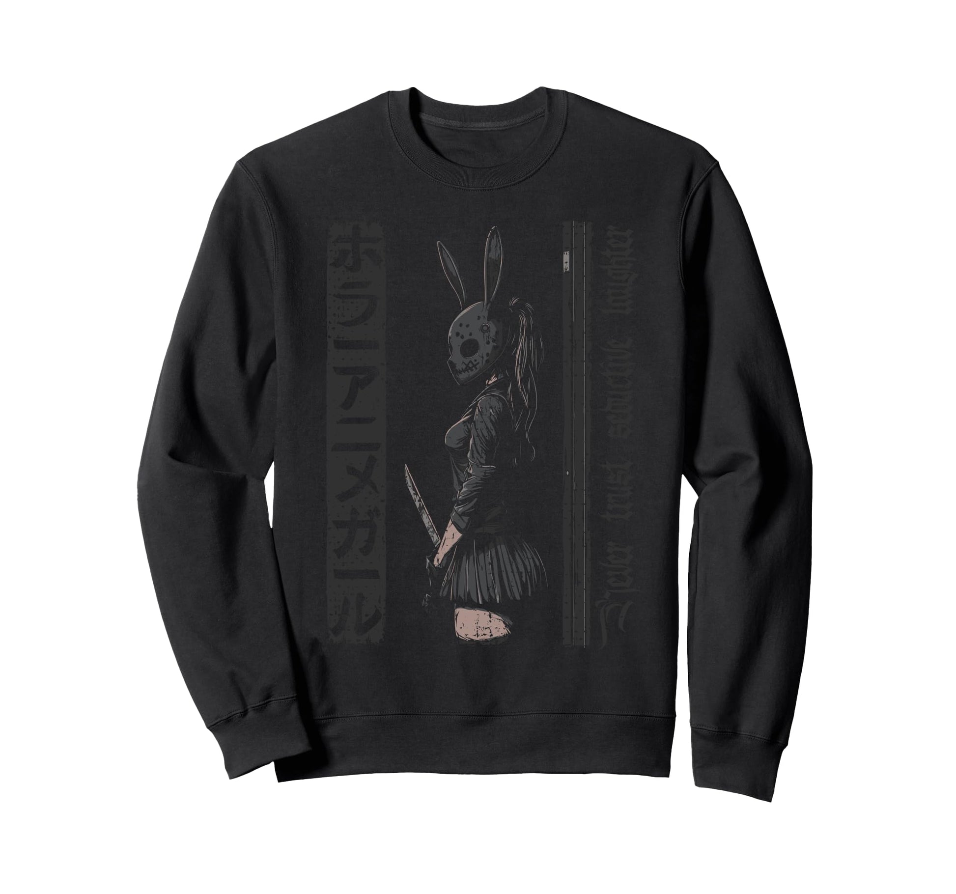 Anime Horror Bunny Aesthetic Soft Sweatshirt - Custom Art Print for Adults - T-Shirt, Sweatshirt, Hoodie
