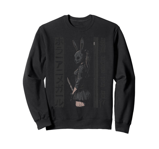 Anime Horror Bunny Aesthetic Soft Sweatshirt - Custom Art Print for Adults - T-Shirt, Sweatshirt, Hoodie