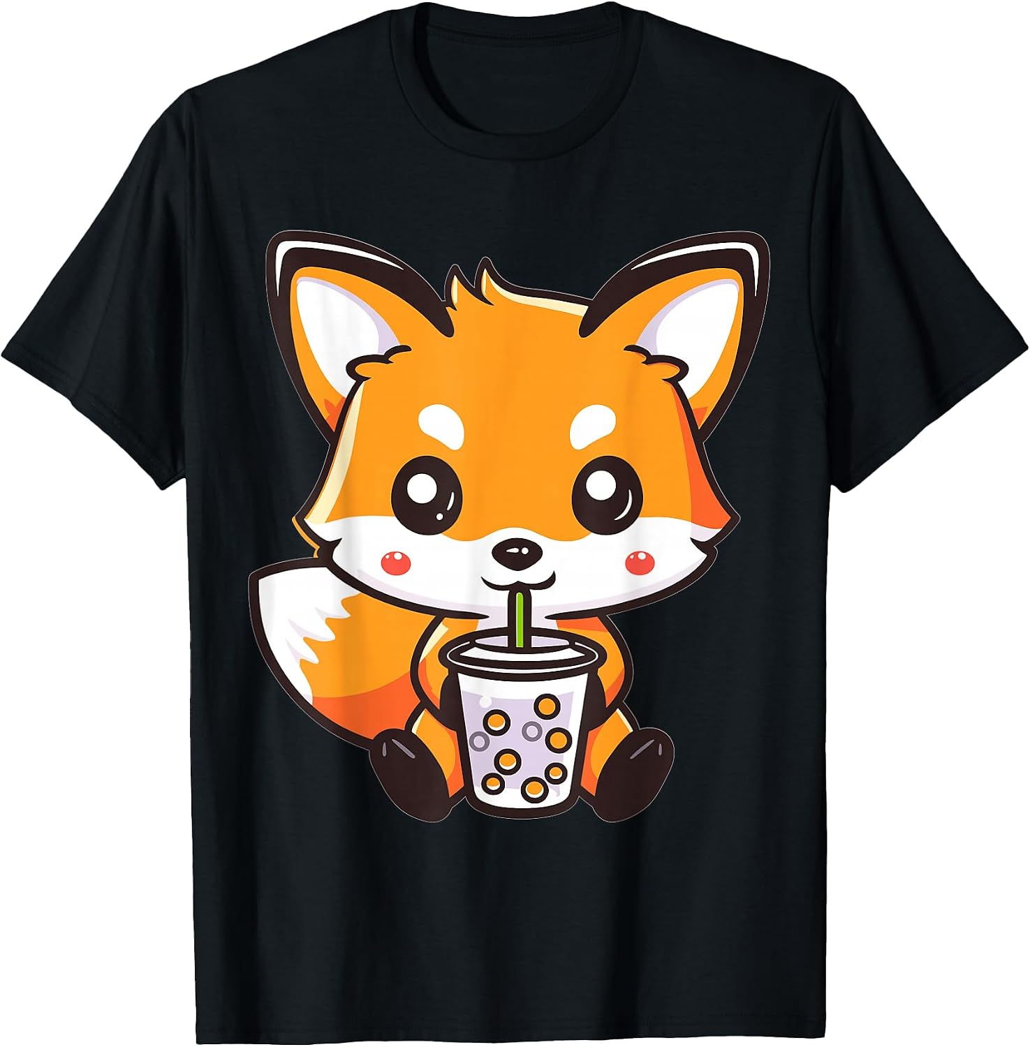 Fox and Bubble Tea Boba Co. - Adult & Kids T-Shirts, Sweatshirts & Hoodies apparel design preview 1