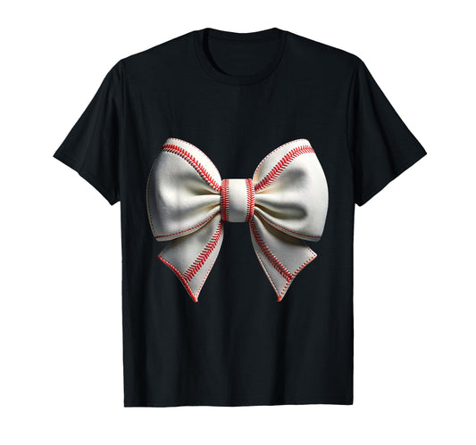 Baseball Bow T-Shirt - Unique Graphic Men Women - T-Shirt, Sweatshirt, Hoodie