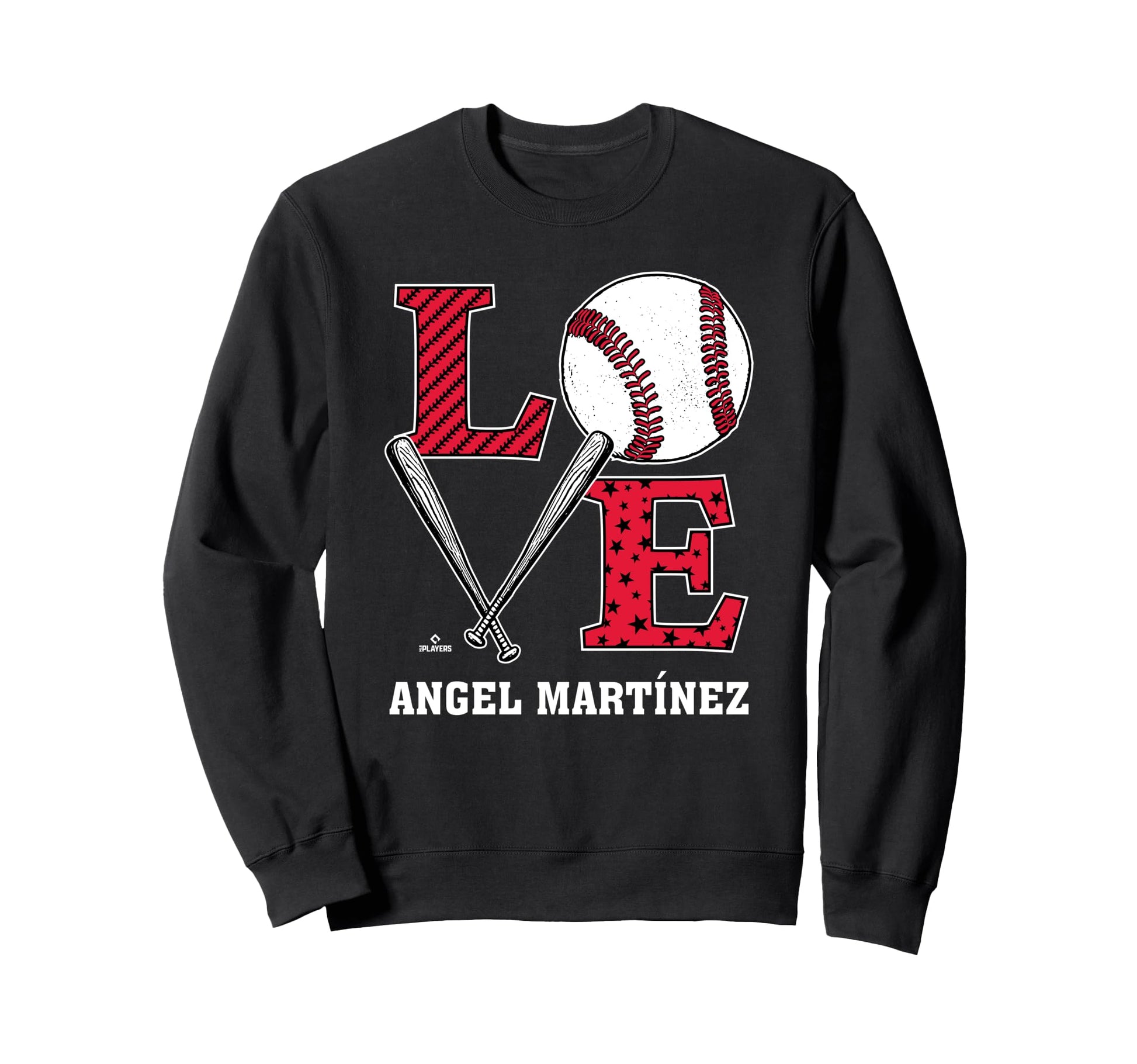 Distressed Baseball Love Angel Sweatshirt - Fun Novelty Design for Adults - T-Shirt, Sweatshirt, Hoodie
