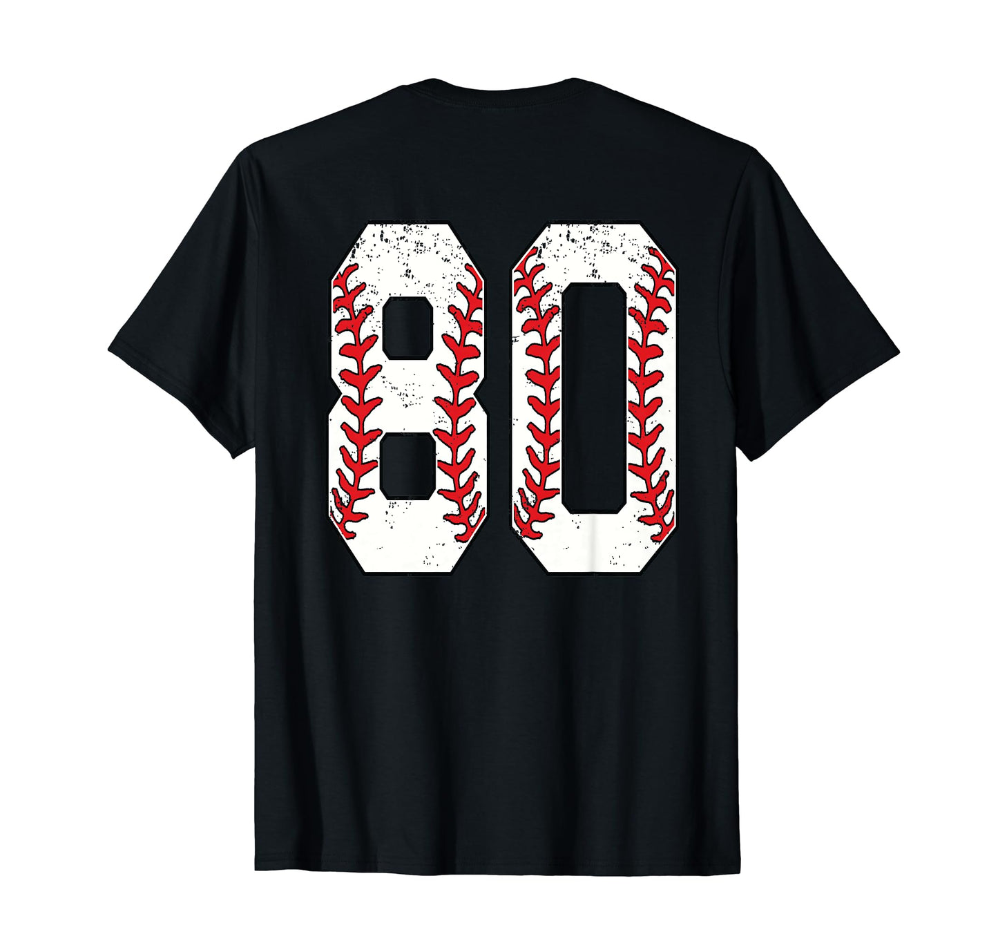 Number 80 Baseball Jersey Number 80 T-Shirt - Trendy Graphic for Adults - T-Shirt, Sweatshirt, Hoodie