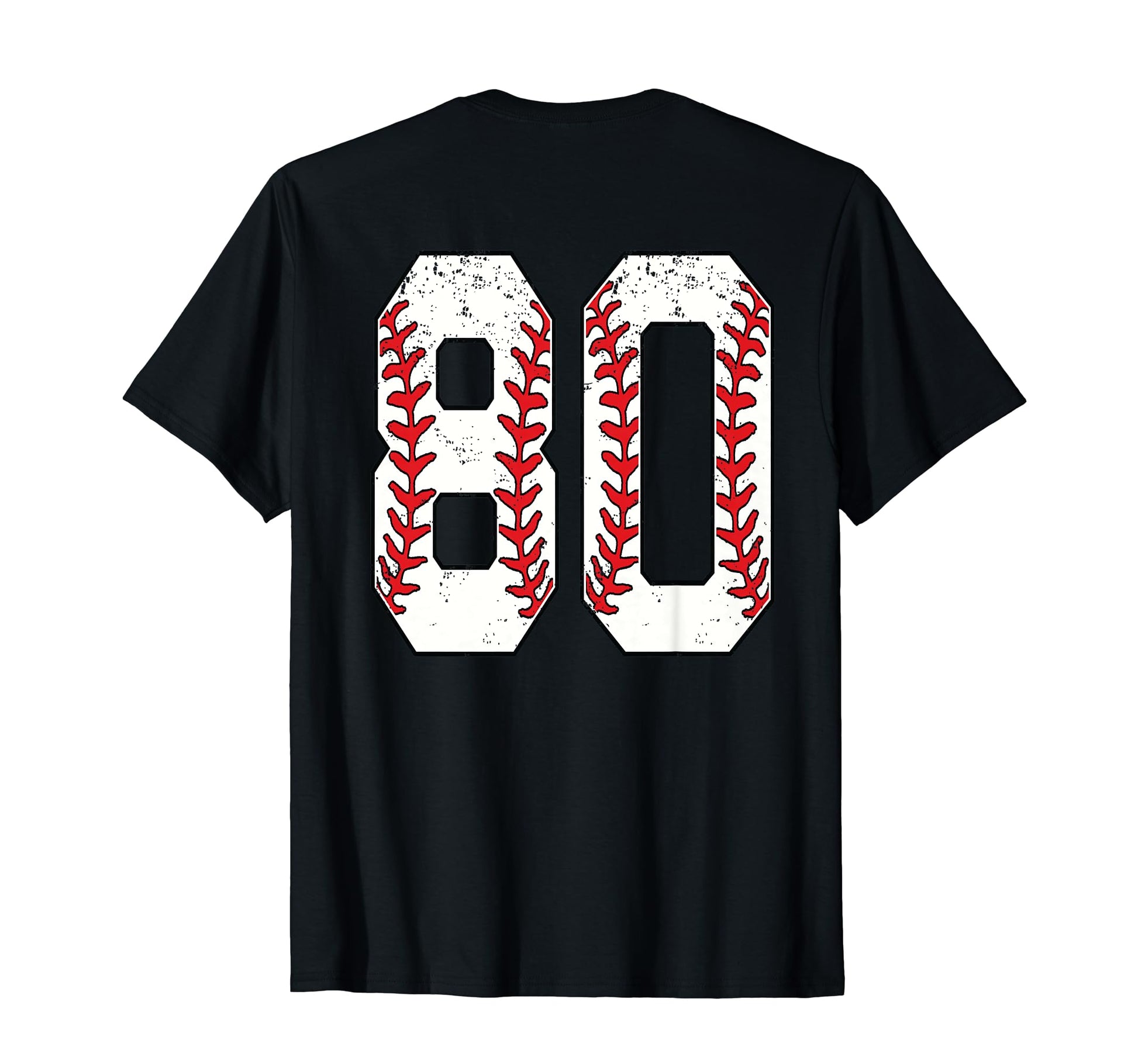 Number 80 Baseball Jersey Number 80 T-Shirt - Trendy Graphic for Adults - T-Shirt, Sweatshirt, Hoodie
