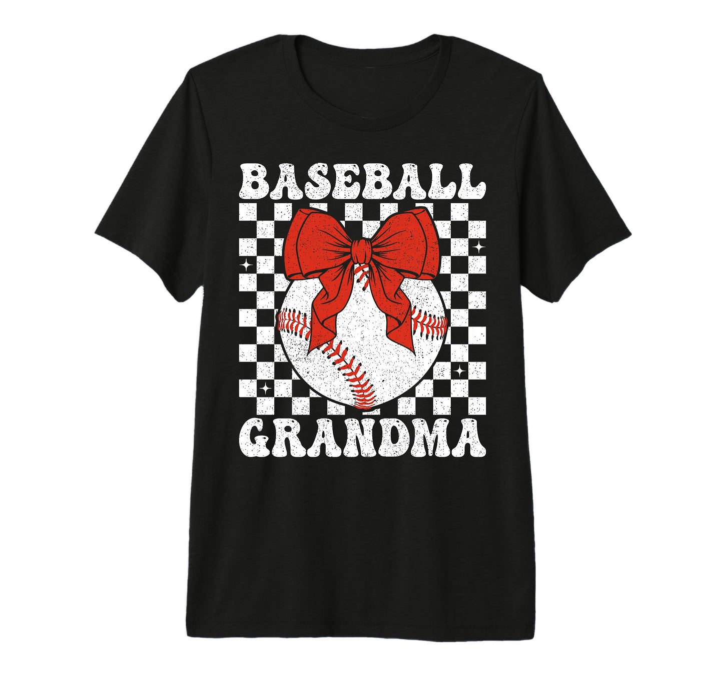 Baseball Grandma Coquette Bow Game Day T-Shirt - Novelty Apparel Unisex - T-Shirt, Sweatshirt, Hoodie