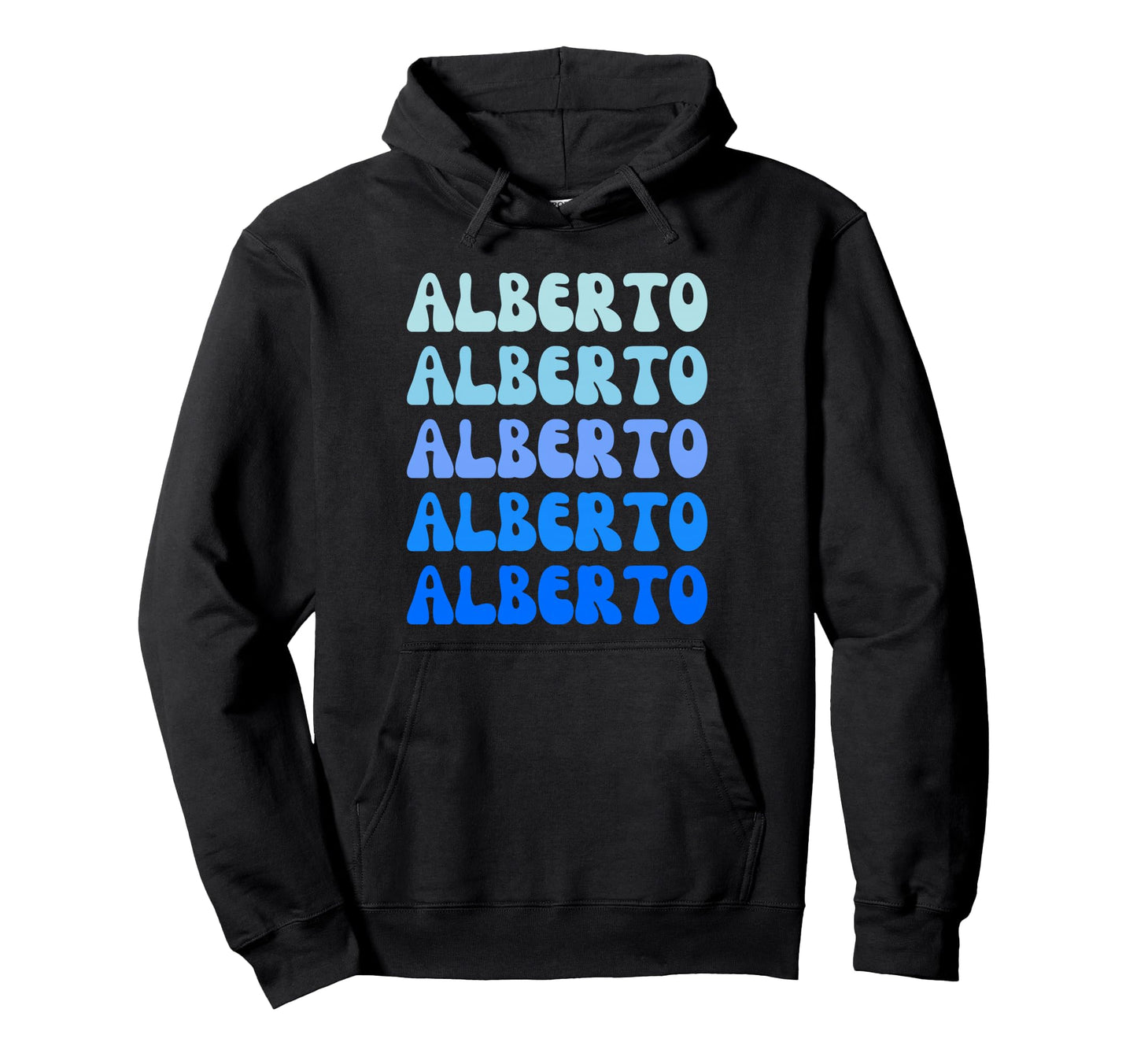 Alberto Name Stack Hoodie - Graphic Print for Adults - T-Shirt, Sweatshirt, Hoodie