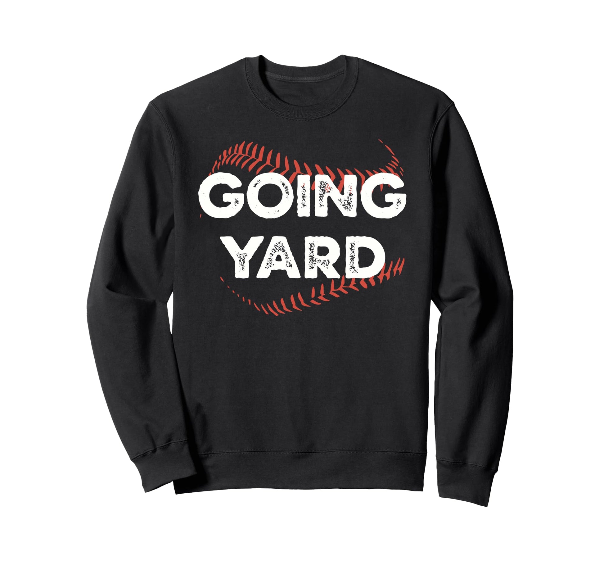 Funny Baseball Seams Going Yard Sweatshirt - Fun Novelty Design for Adults - T-Shirt, Sweatshirt, Hoodie