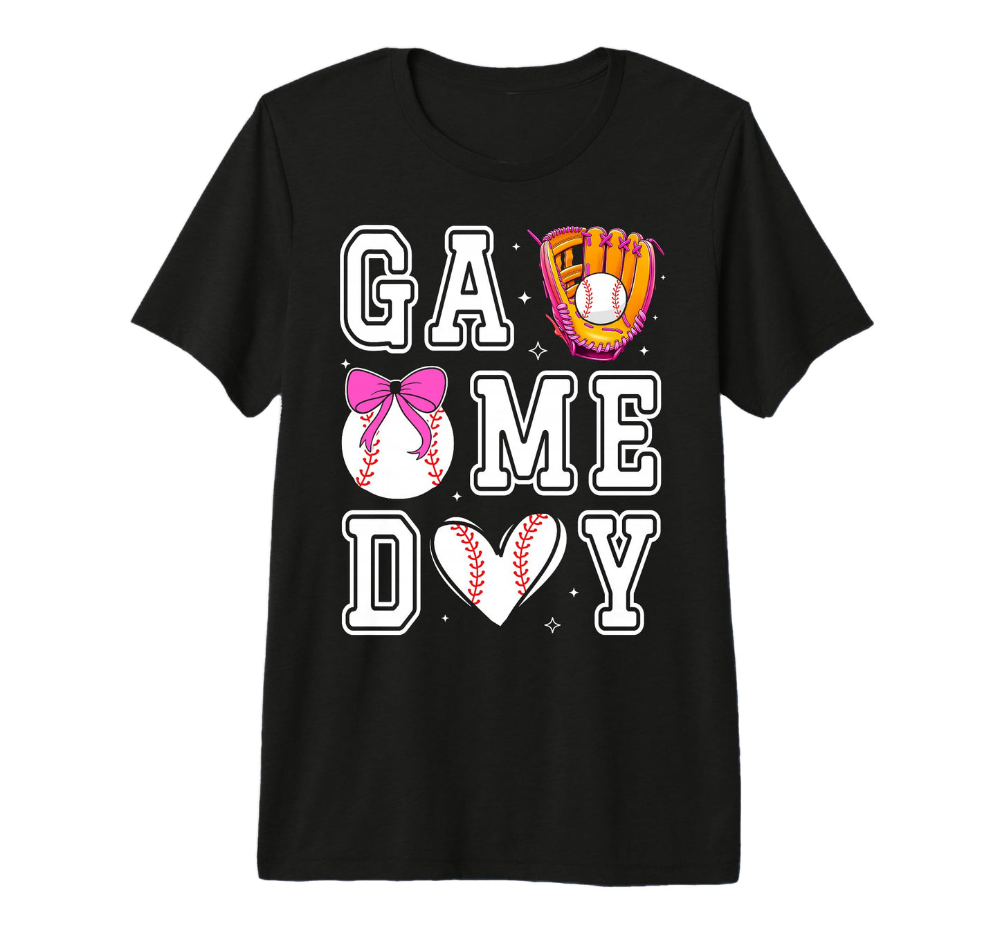 Baseball Sister Coquette Bow Game T-Shirt - Fun Novelty Design for Adults - T-Shirt, Sweatshirt, Hoodie
