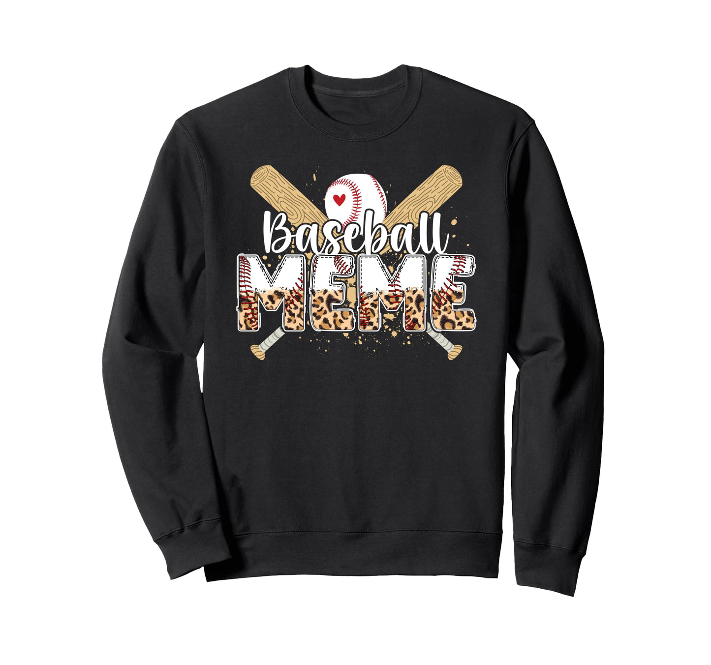 Baseball Meme Leopard Meme Baseball Sweatshirt - Graphic Print Men Women - T-Shirt, Sweatshirt, Hoodie