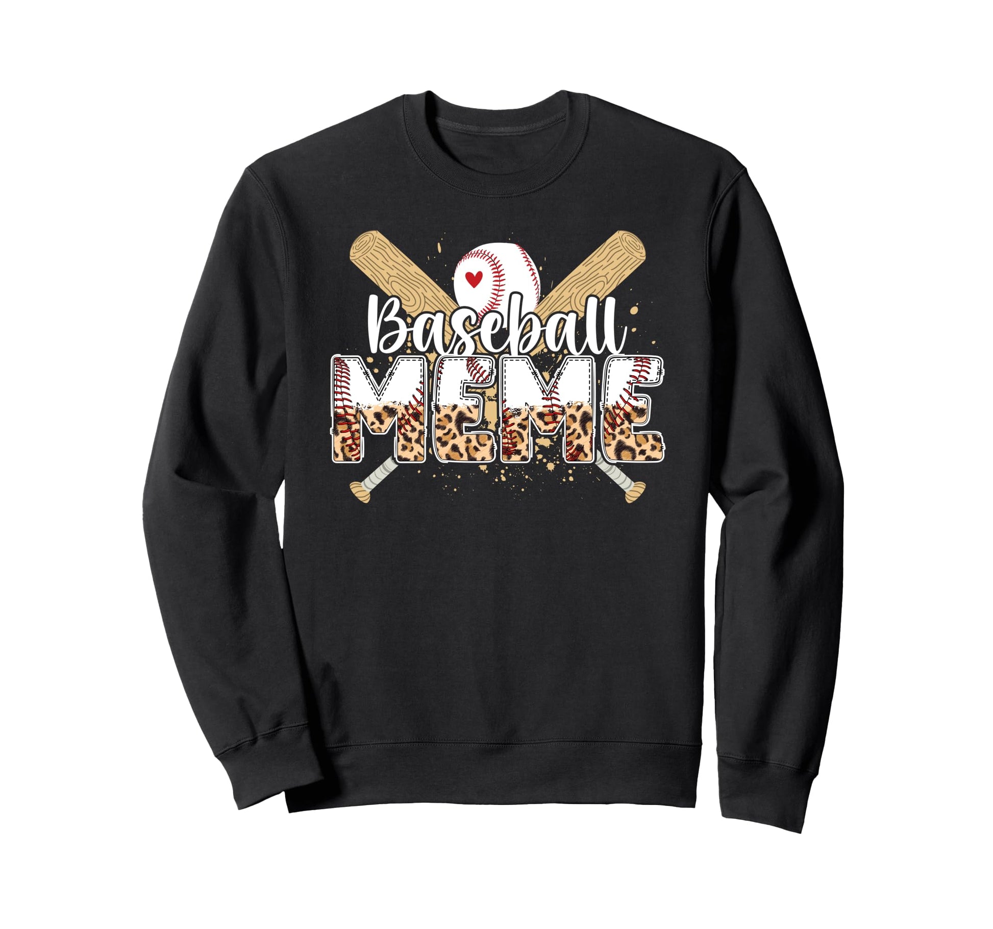 Baseball Meme Leopard Meme Baseball Sweatshirt - Graphic Print Men Women - T-Shirt, Sweatshirt, Hoodie