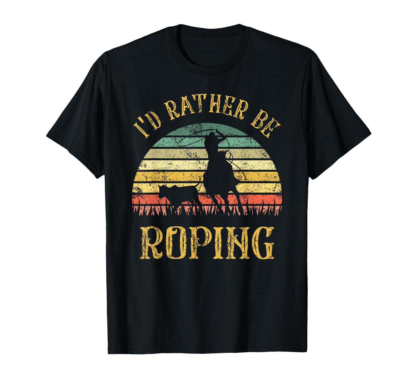 Team Roping Cowboy Cowgirl Roper T-Shirt - Custom Art Print Men Women - T-Shirt, Sweatshirt, Hoodie